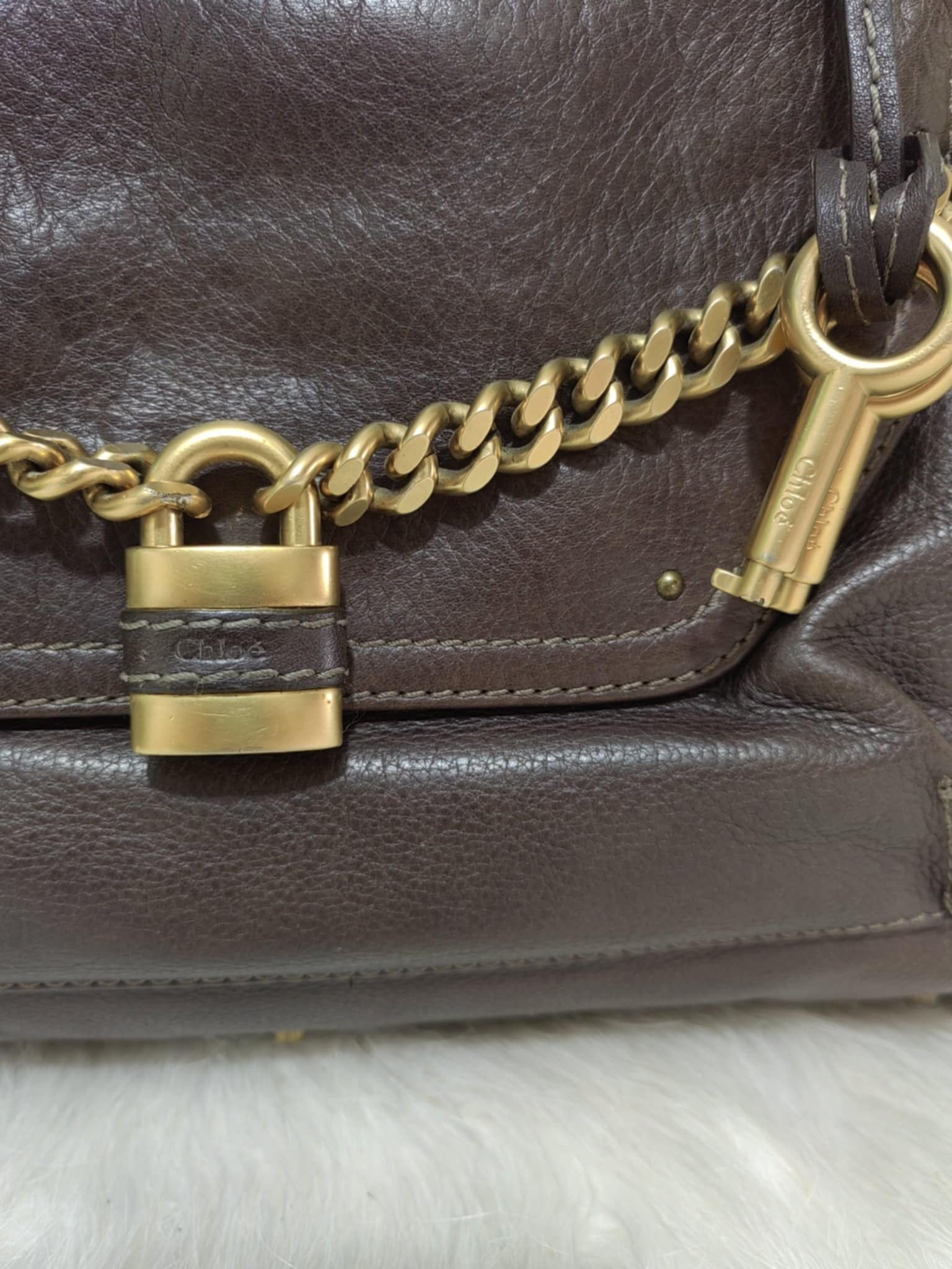 Chloe CHLOE PADDINGTON LARGE DOME LEATHER SATCHEL RARE Size ONE SIZE - 5 Thumbnail