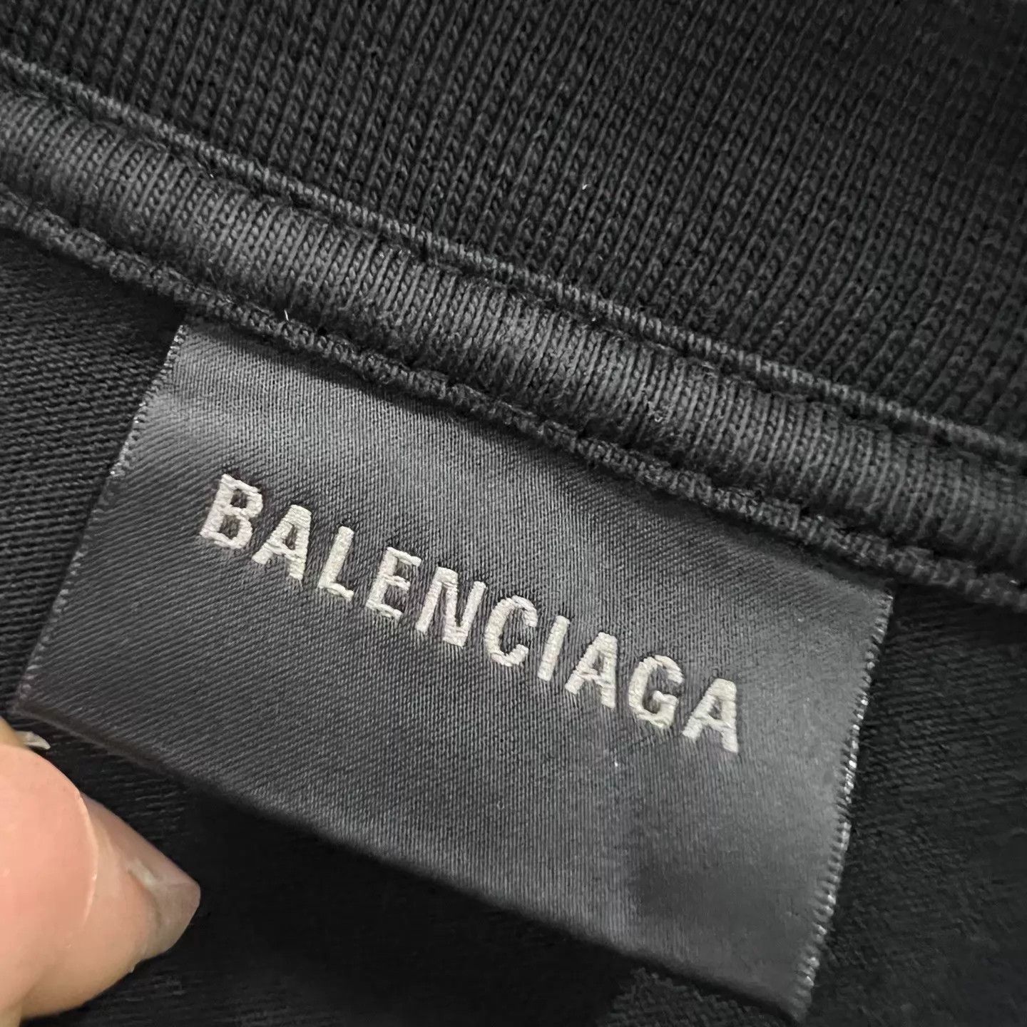 Balenciaga Balenciaga Black Print Logo Short Sleeve T-shirt XL Size XL / US 12-14 / IT 48-50 - 2 Thumbnail