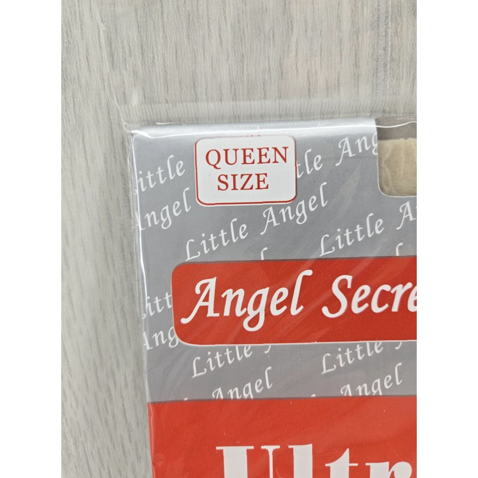 Vintage VINTAGE Angel Secret Pantyhose Ultra Sheer Queen Size OATMEAL 1X-3X Women Pantyhose Sheer Nylon Blend Opacity Ultra Sheer Size 40" / US 18 - 3 Thumbnail