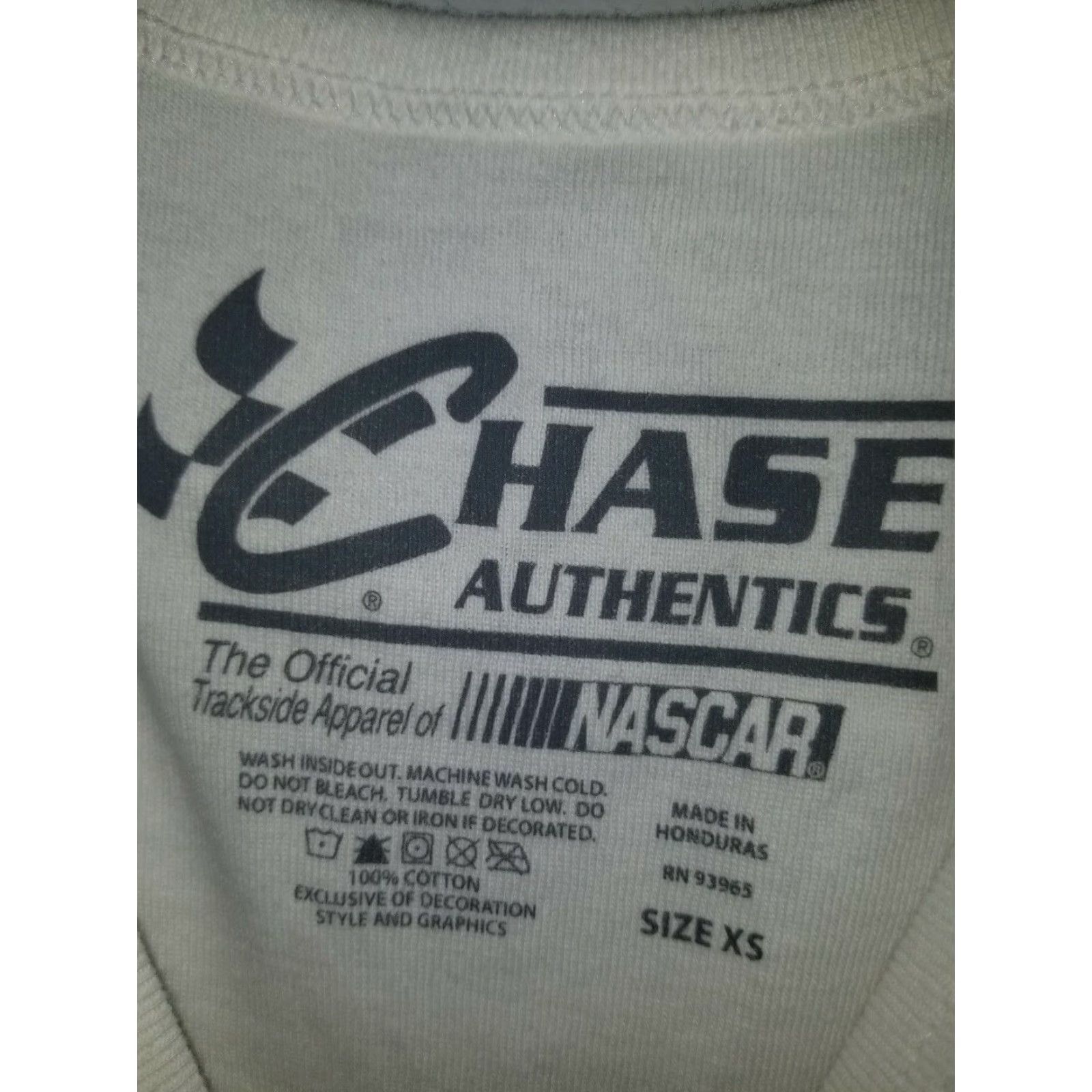 Chase Authentics Chase Authentics Danica Patrick Womens Tank Top XS White Green NASCAR #10 Shirt Sleeveless) Size XS / US 0-2 / IT 36-38 - 4 Thumbnail