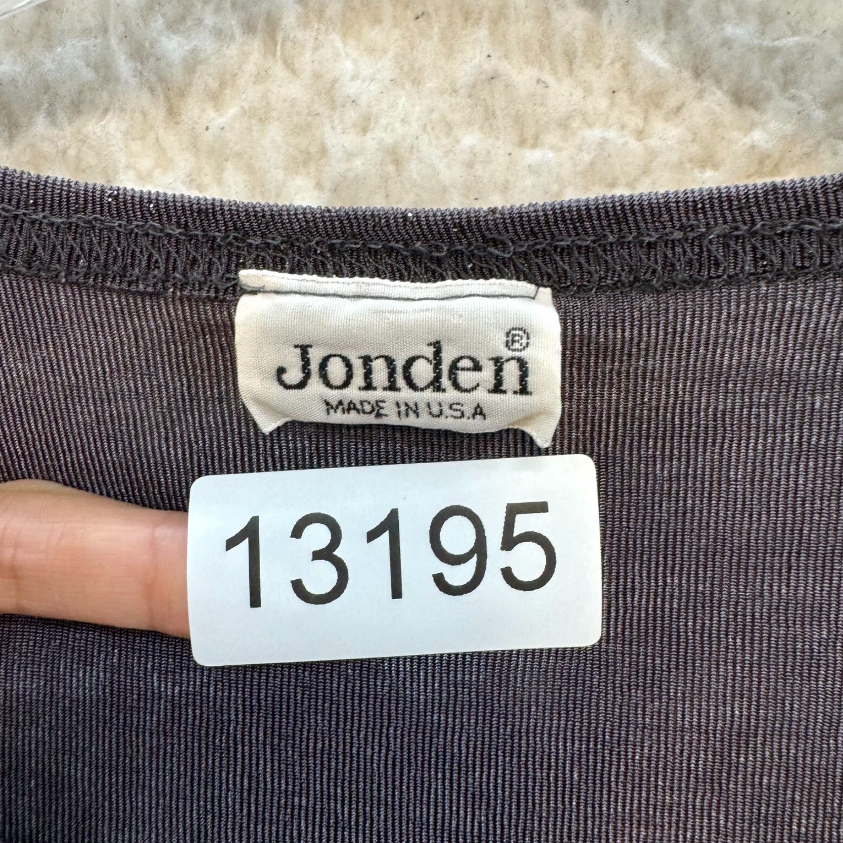 Vintage VINTAGE 90s Jonden Purple Grey Slinky Stretch Glitter Sparkle Long Sleeve Shirt M Womens Size M / US 6-8 / IT 42-44 - 7 Thumbnail