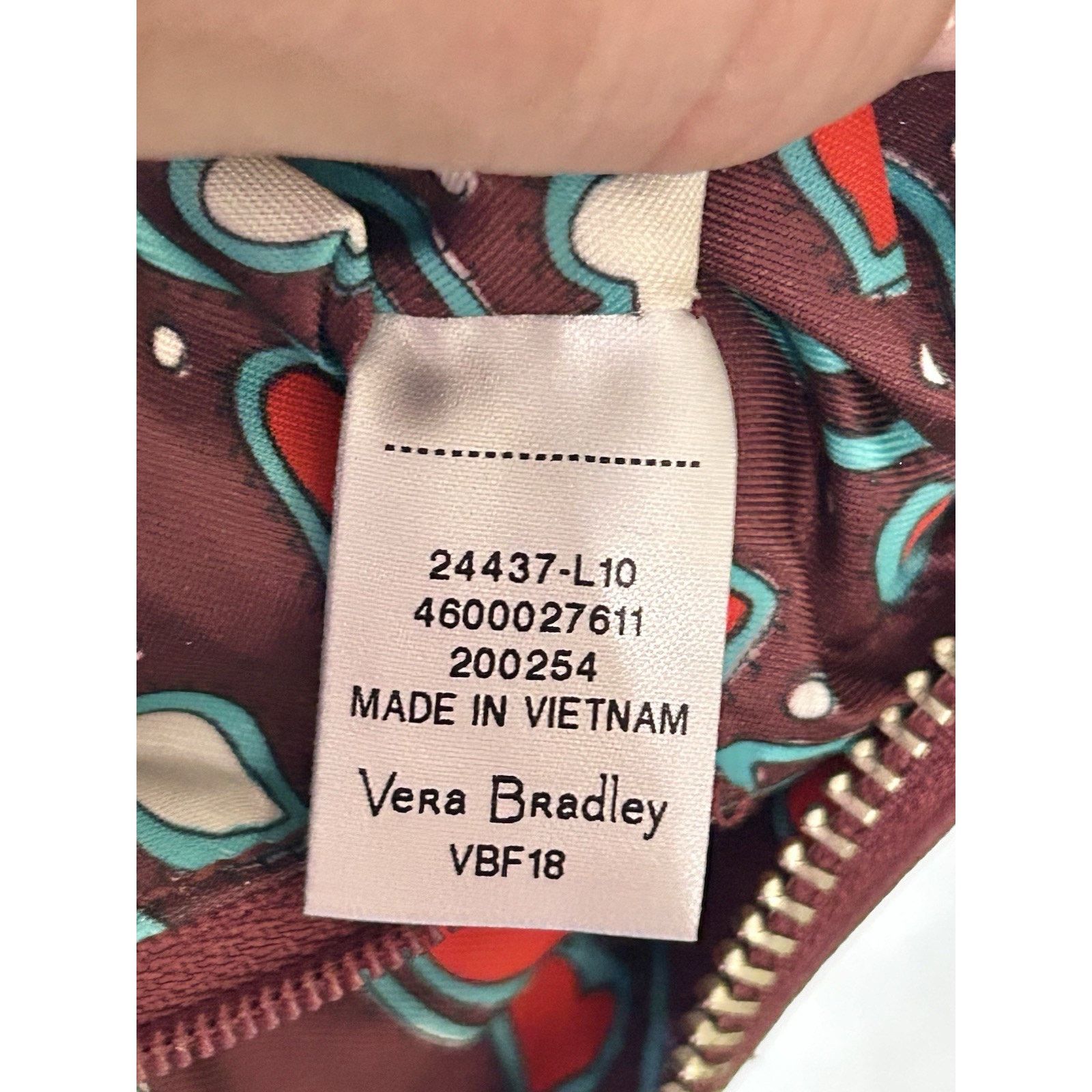 Vera Bradley Vera Bradley Regal Paisley Small Crossbody Purse Handbag Size ONE SIZE - 9 Thumbnail