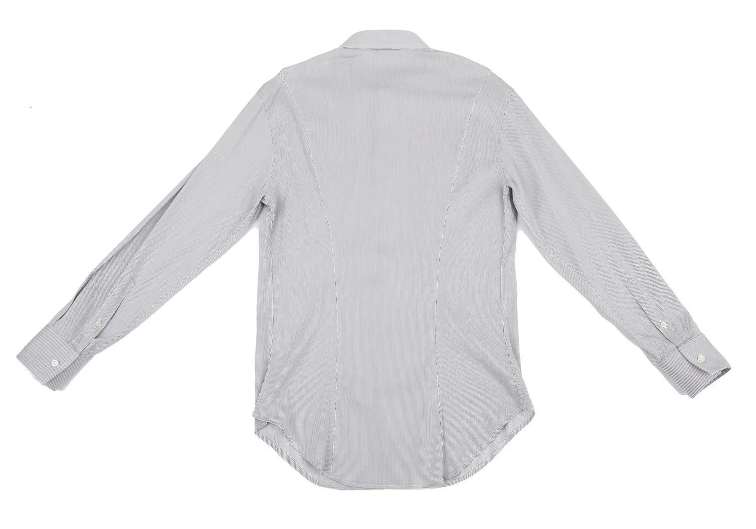 Emporio Armani Striped Shirt in White and Gray, Size 41 Size US M / EU 48-50 / 2 - 11 Thumbnail
