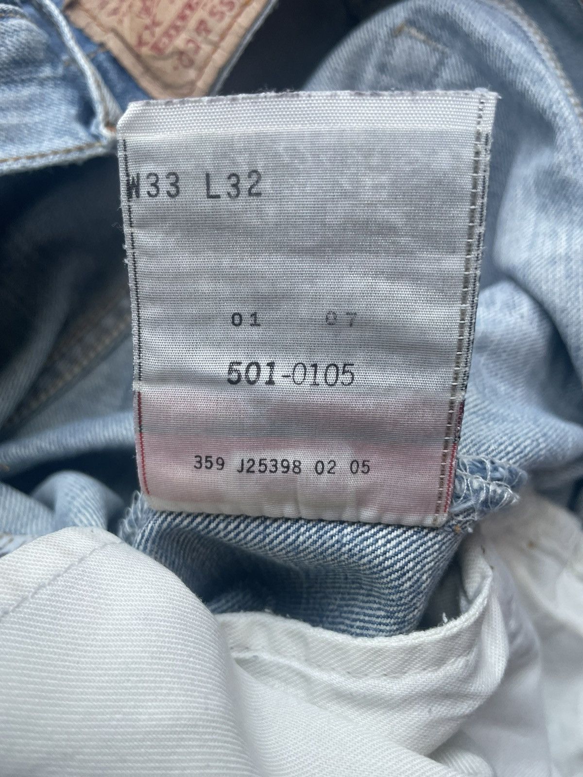 Levi's × Vintage Vintage 2005 Levis 501 e Faded Distressed Size US 32 / EU 48 - 17 Thumbnail