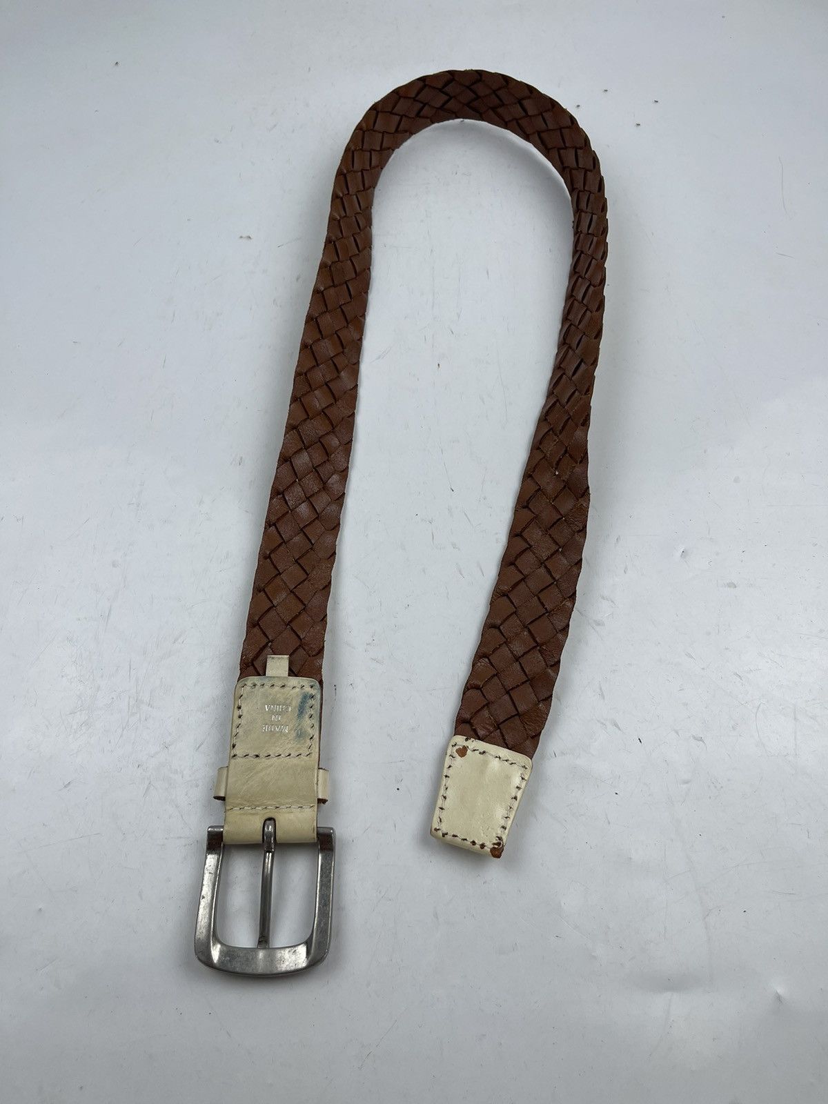Japanese Brand genuine leather belt tc27 Size 38 - 5 Thumbnail