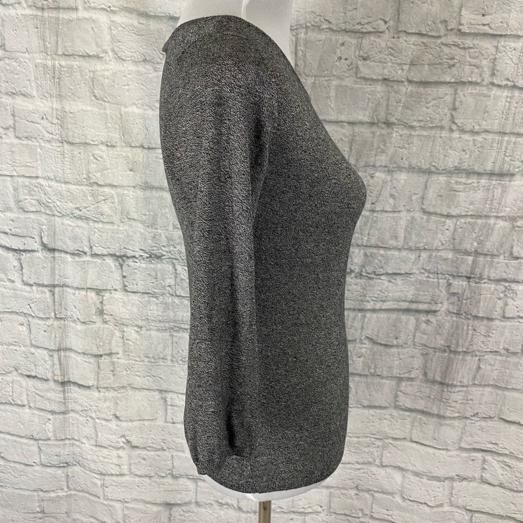 Express Express women M scoopneck 3/4 sleeve lightweight grey sweate Size M / US 6-8 / IT 42-44 - 5 Thumbnail