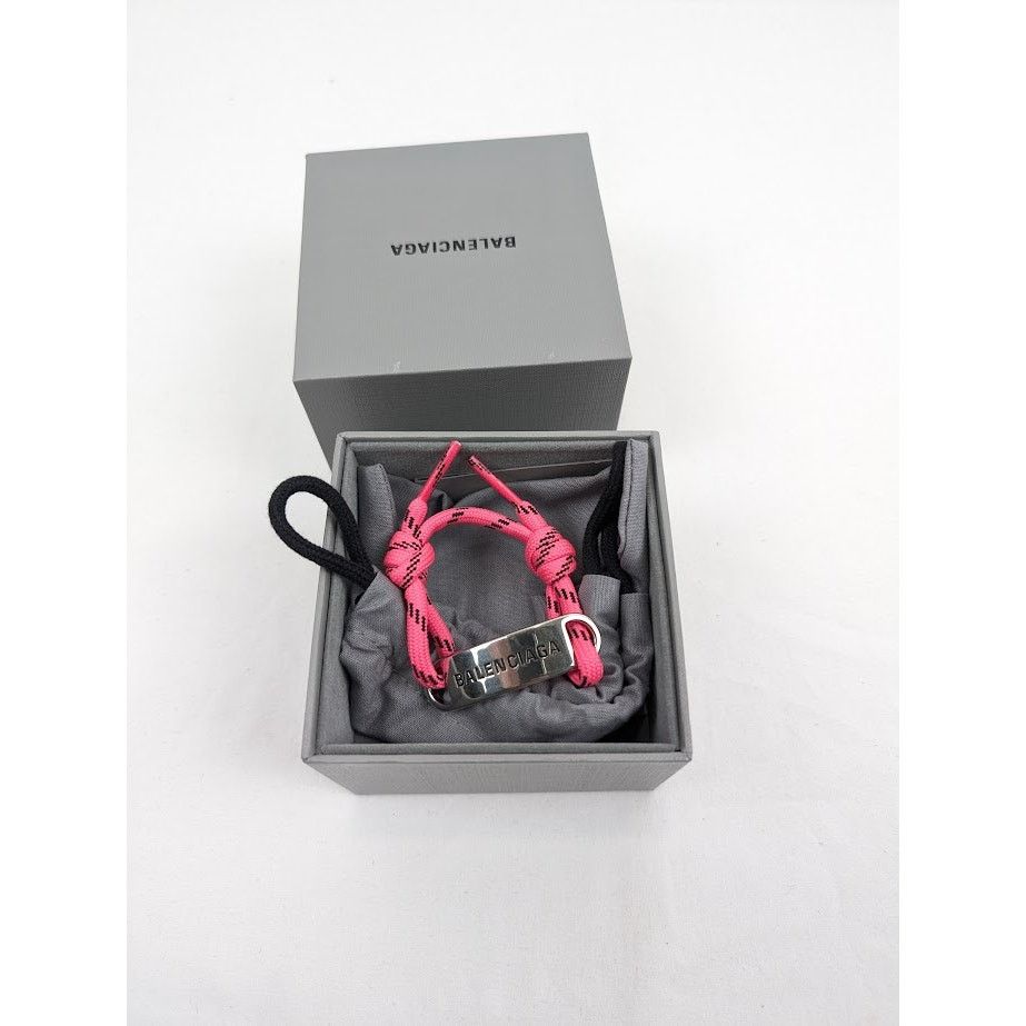 Balenciaga o1rshd1 Size: OS / Logo Bracelet in Pink Size ONE SIZE - 8 Thumbnail