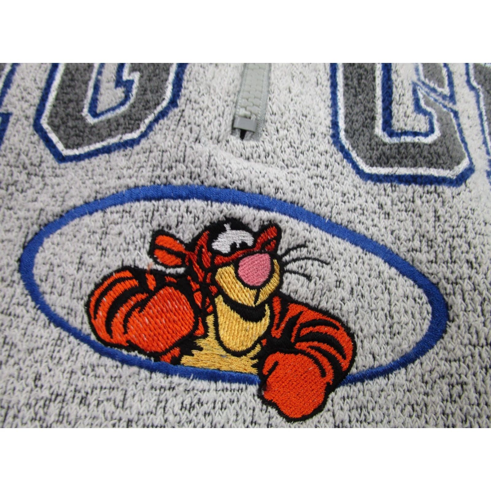 Disney VINTAGE The Disney Store Sweater Mens 2XL Gray Tigger 1/4 Zip Fleece Pullover USA Size US XXL / EU 58 / 5 - 3 Thumbnail