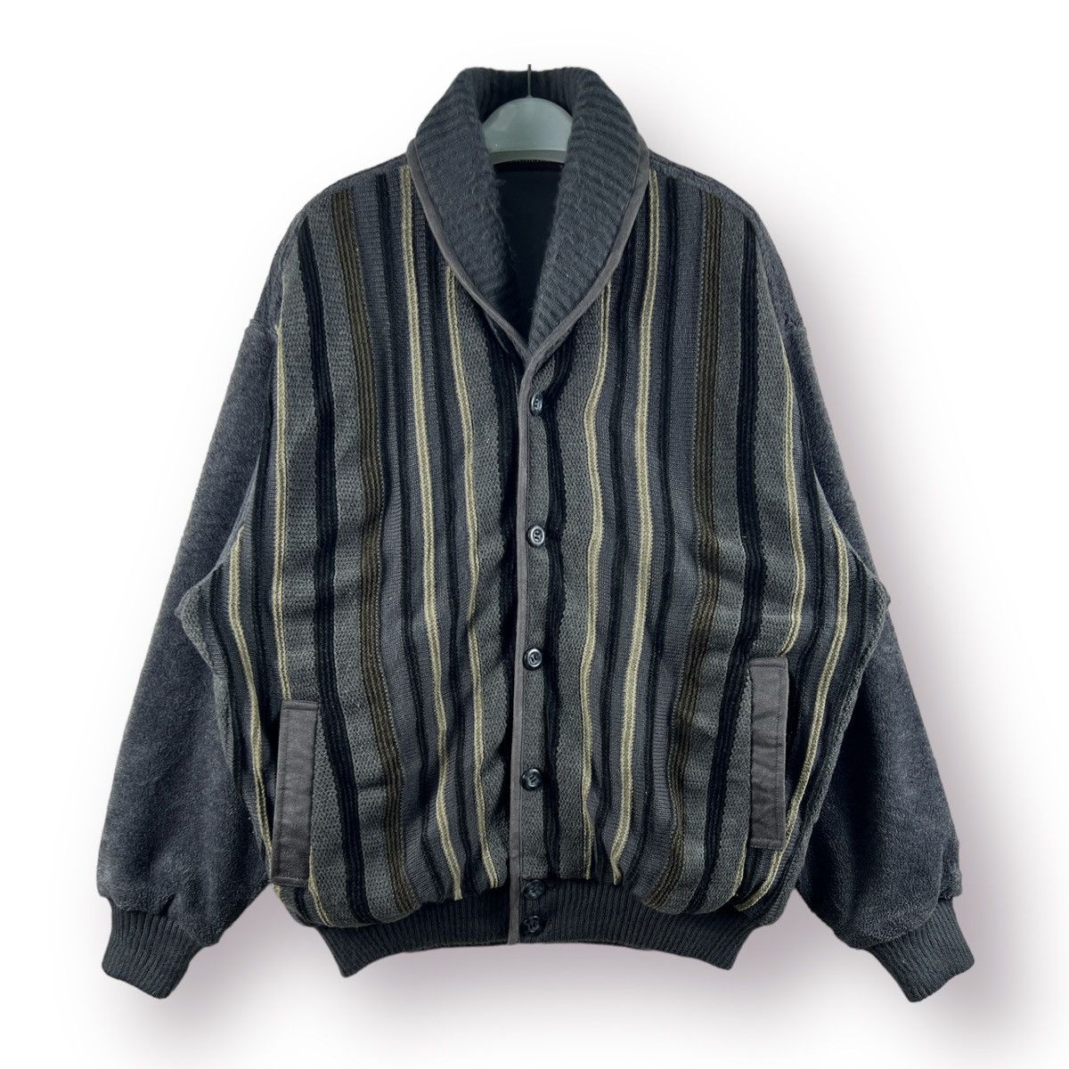 J.Lindeberg × Japanese Brand × Other 🔥 LINDBERG STRIPES KNIT BOMBER JACKET - M Size US M / EU 48-50 / 2 - 1 Thumbnail
