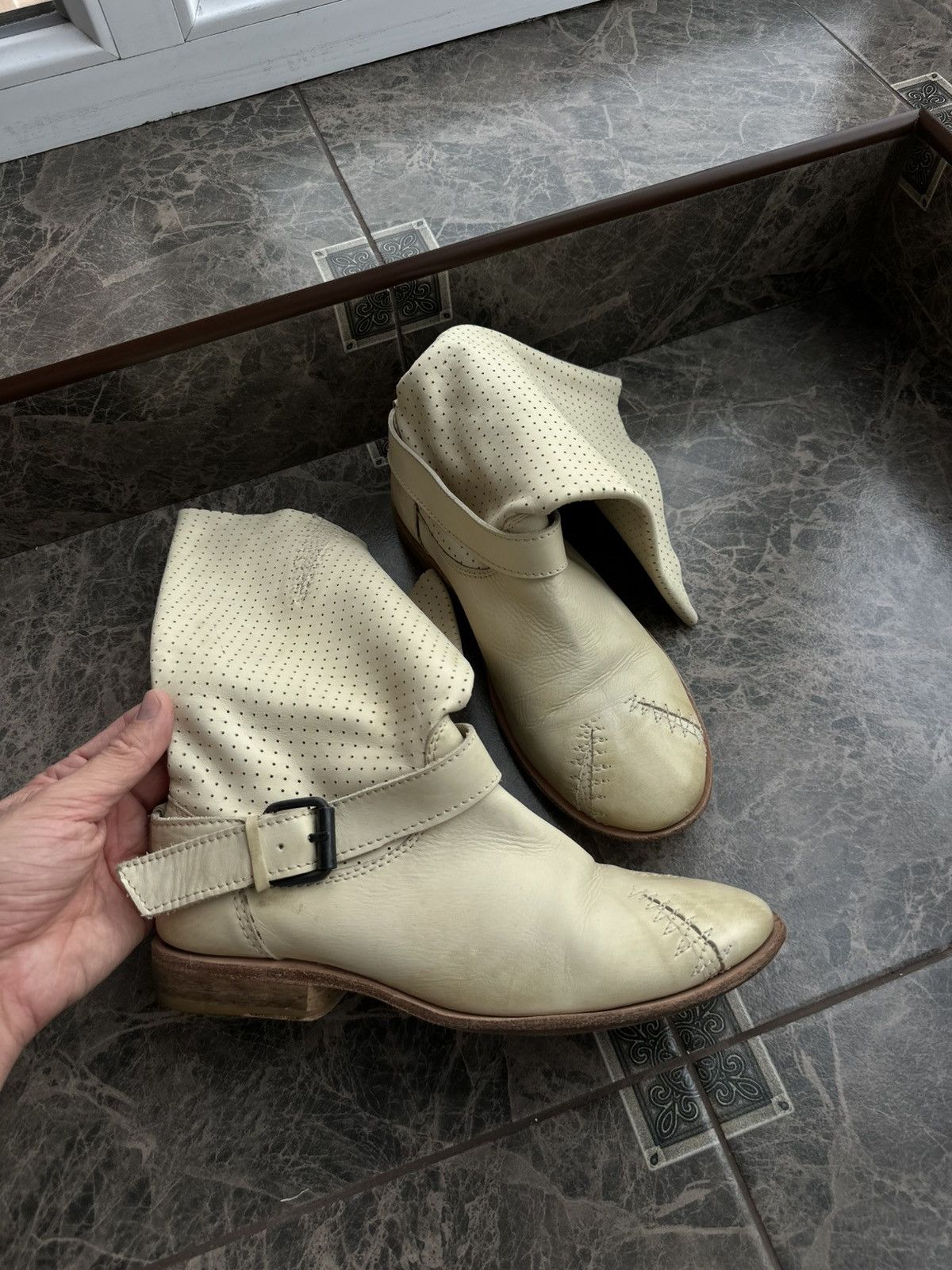 Marithe + Francois Girbaud Vintage Marithé François Girbaud Leather Ankle Boots Women Size US 8.5 / IT 38.5 - 12 Thumbnail