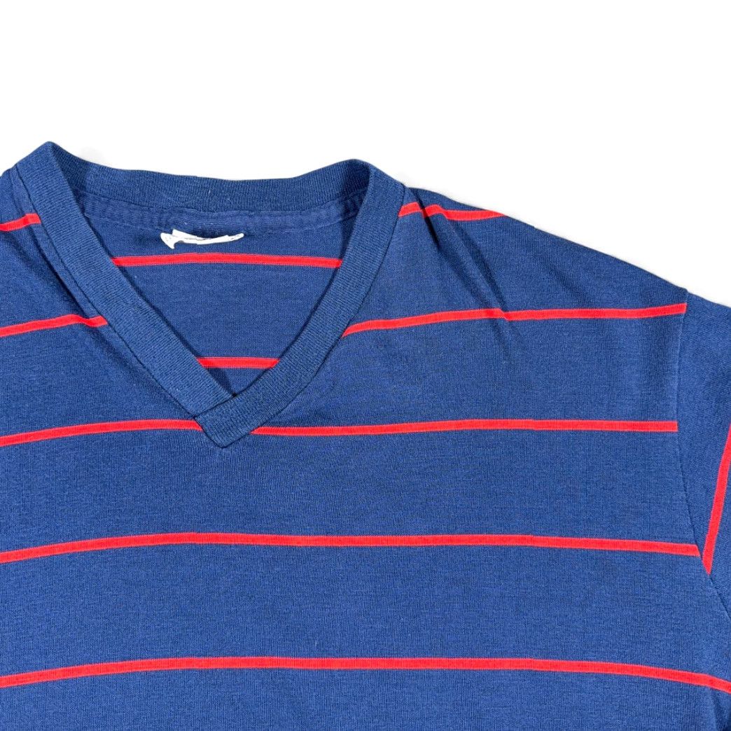Penn VINTAGE Towncraft Shirt Adult LARGE Blue Striped Penn Prest 60s Men T-Shirt Long Sleeve Chest 21 Length 26 Size US L / EU 52-54 / 3 - 2 Thumbnail