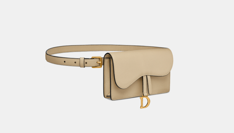 image of Dior O1W1Db10124 Size: Os Saddle Belt Pouch In Beige, Women's