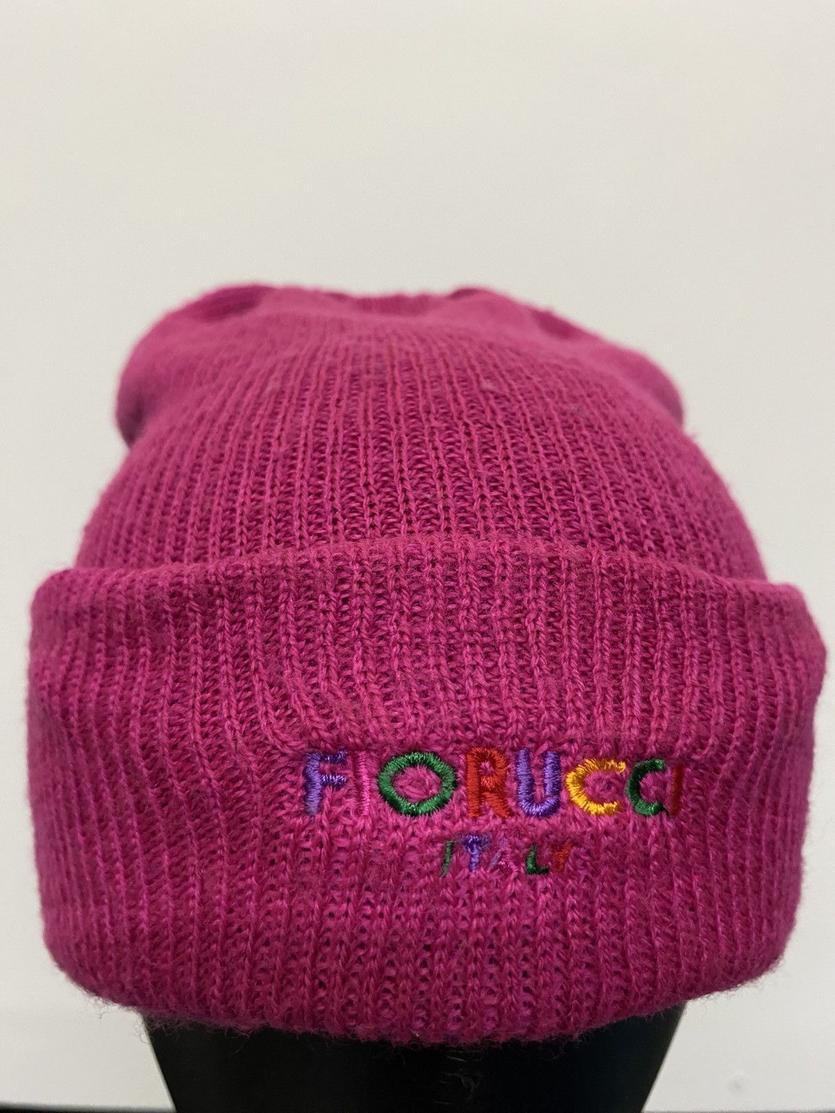 Fiorucci Foorucci Italy Embroidery Beanie Hat Size ONE SIZE - 2 Thumbnail