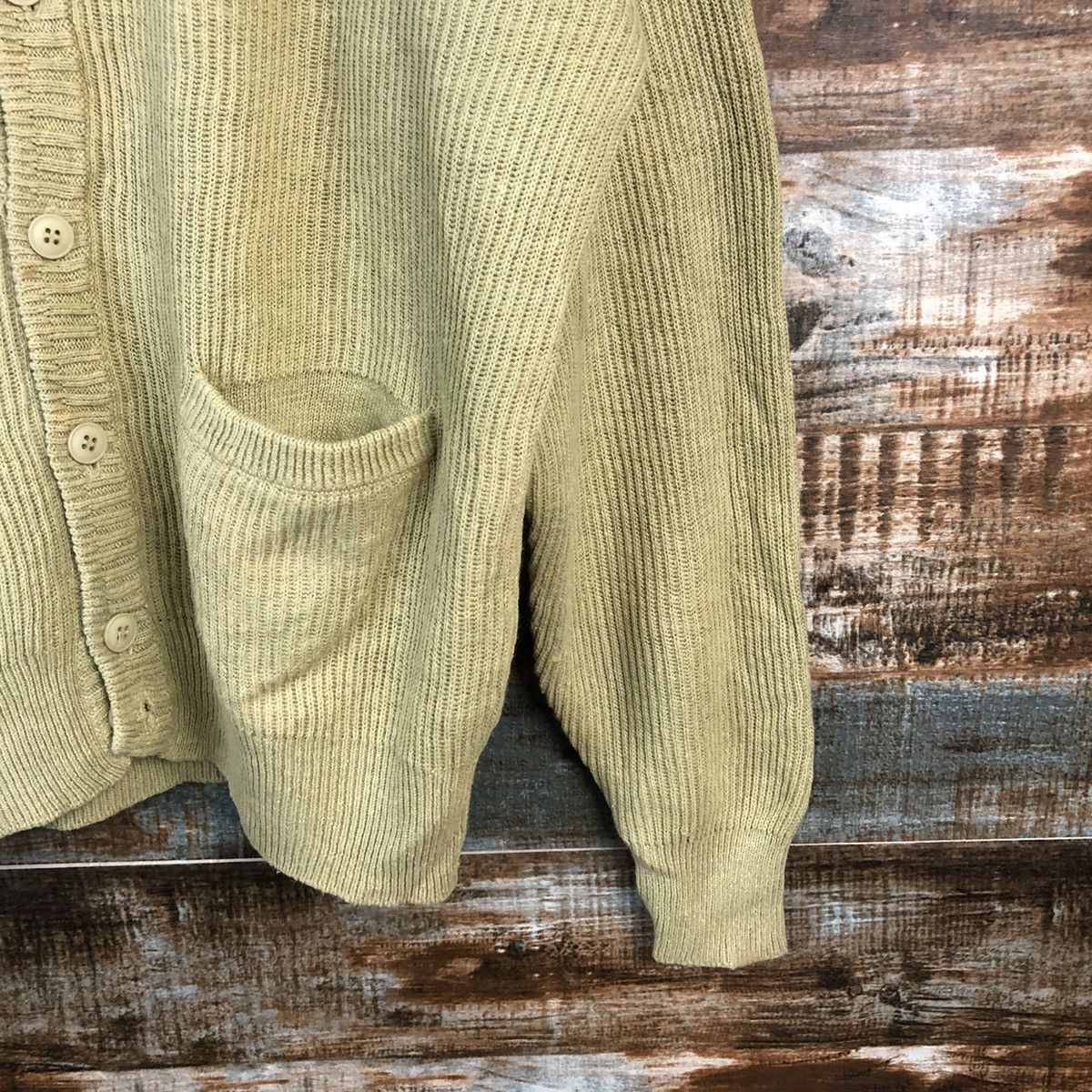Japanese Brand Japan vintage Green Cardigan Knitwear #A2247 Size US XL / EU 56 / 4 - 8 Thumbnail