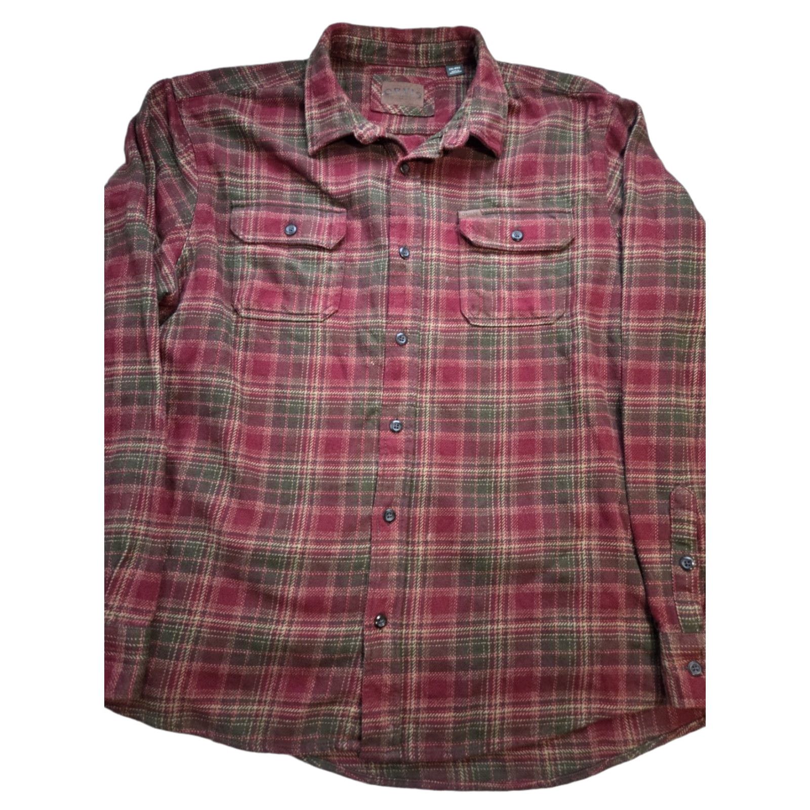 Orvis Orvis Plaid Heavy Flannel Button-Up Shirt Outdoor Workwear 2XL Multicolor Long Sleeve Mens Size US XXL / EU 58 / 5 - 1 Thumbnail