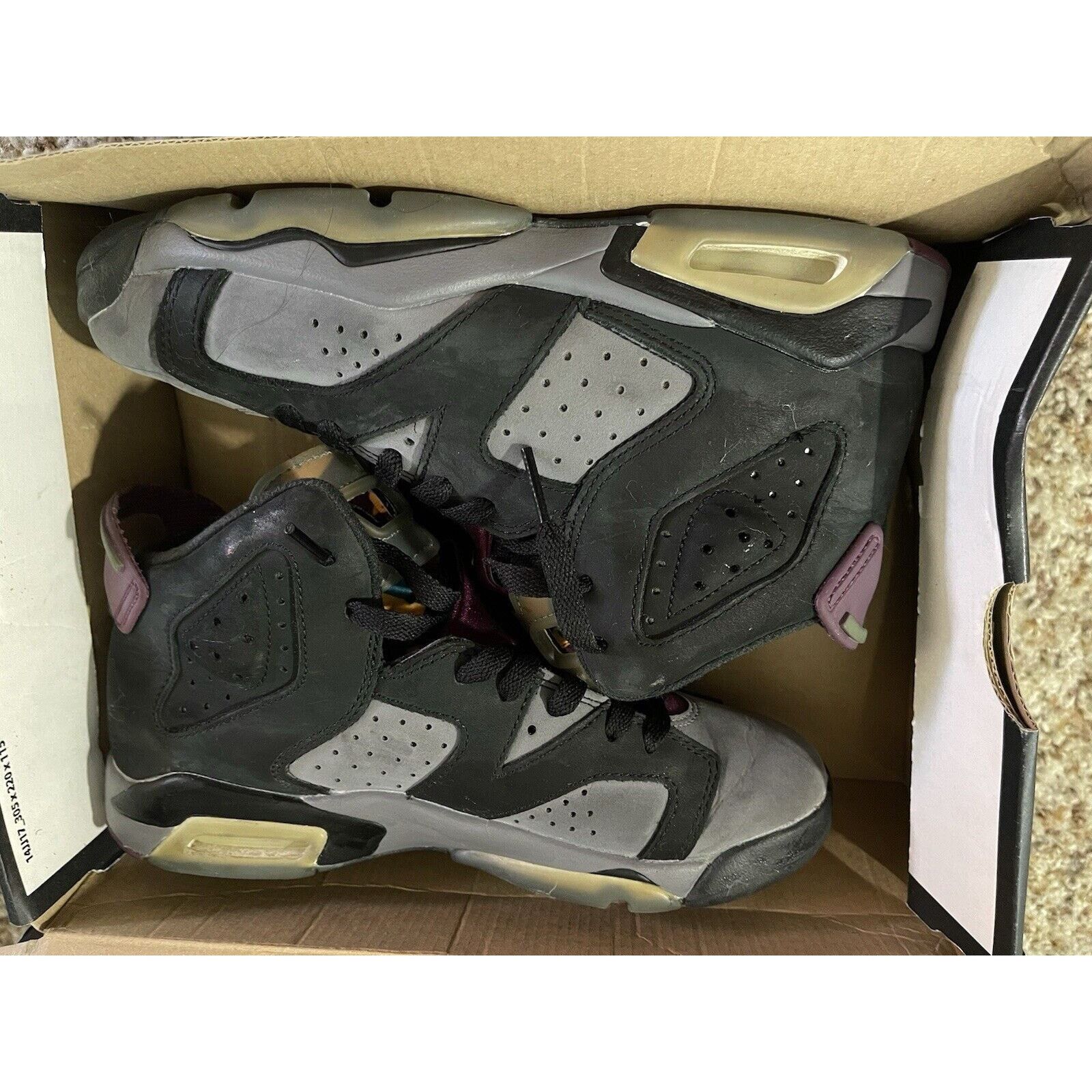 Jordan Brand Nike Air Jordan 6 Retro Size 5Y Black Bordeaux CT8529 063 Size US 5 / EU 37 - 5 Thumbnail