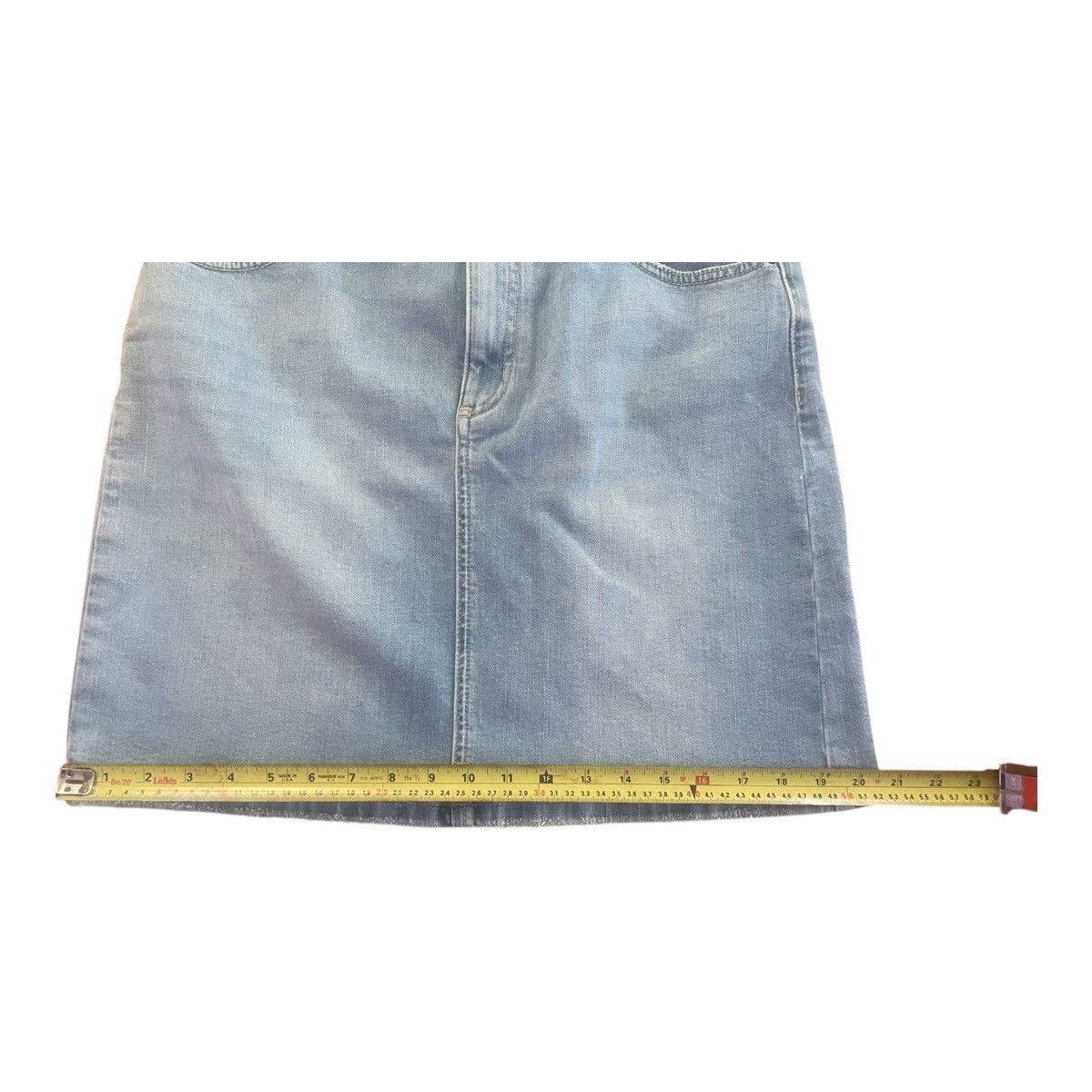 Simons Contemporaine Size 8 Light Blue Denim Pencil Skirt Size 30" / US 8 / IT 44 - 7 Thumbnail