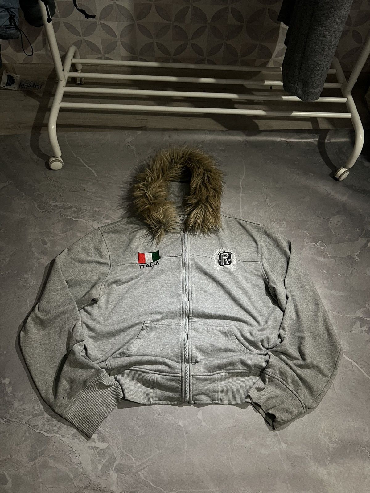 Japanese Brand Minimalist Streetwear Hoodie / Archive Glam Y2K / Swag Gray Size US XXL / EU 58 / 5 - 1 Thumbnail