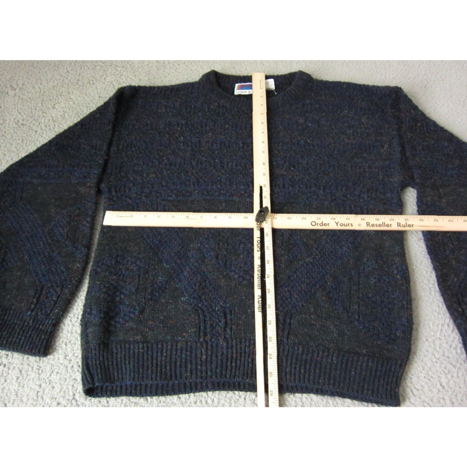 Vintage VINTAGE Sweater Graphix Sweater Geometric Knit Pullover Long Sleeve Mens Large Blue 80s 90s Casual Size US L / EU 52-54 / 3 - 6 Thumbnail