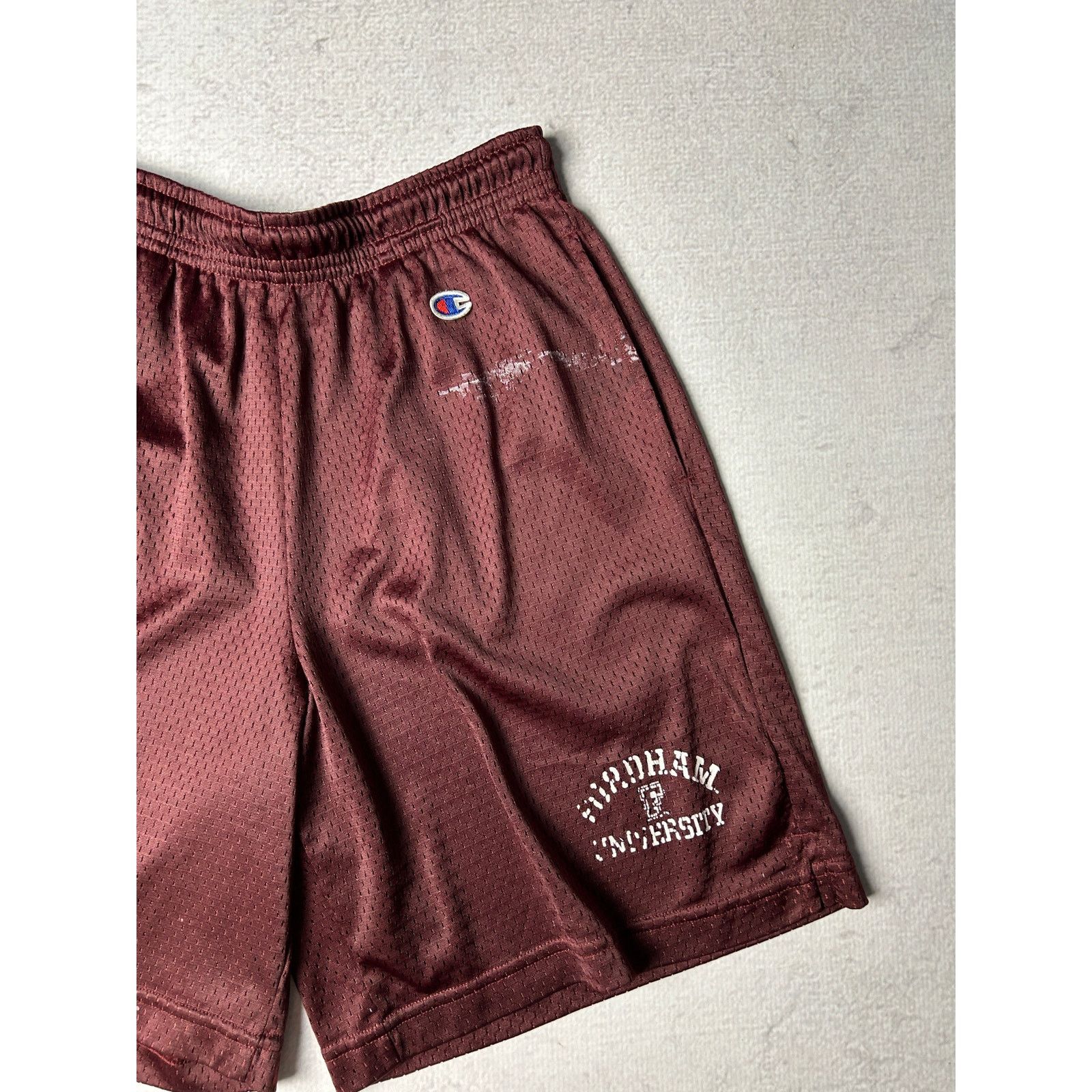 Champion Vintage 00s Champion Maroon Athletic Shorts - Men's Medium Size US 27 - 3 Thumbnail