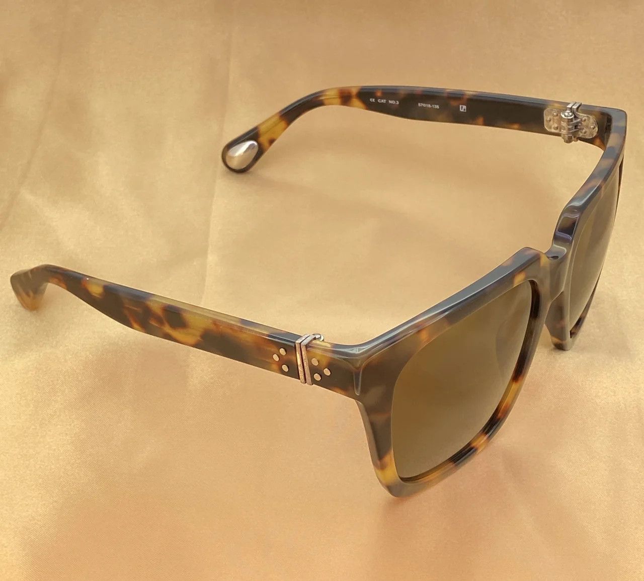 Ann Demeulemeester Ann Demeulemeester Sunglasses Oversized Tortoise and Brown Size ONE SIZE - 13 Thumbnail