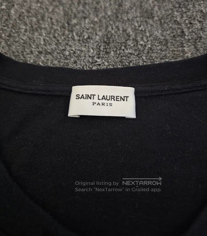 Saint Laurent Paris Saint Laurent Paris Short Sleeve Faded Logo i Size US M / EU 48-50 / 2 - 3 Thumbnail