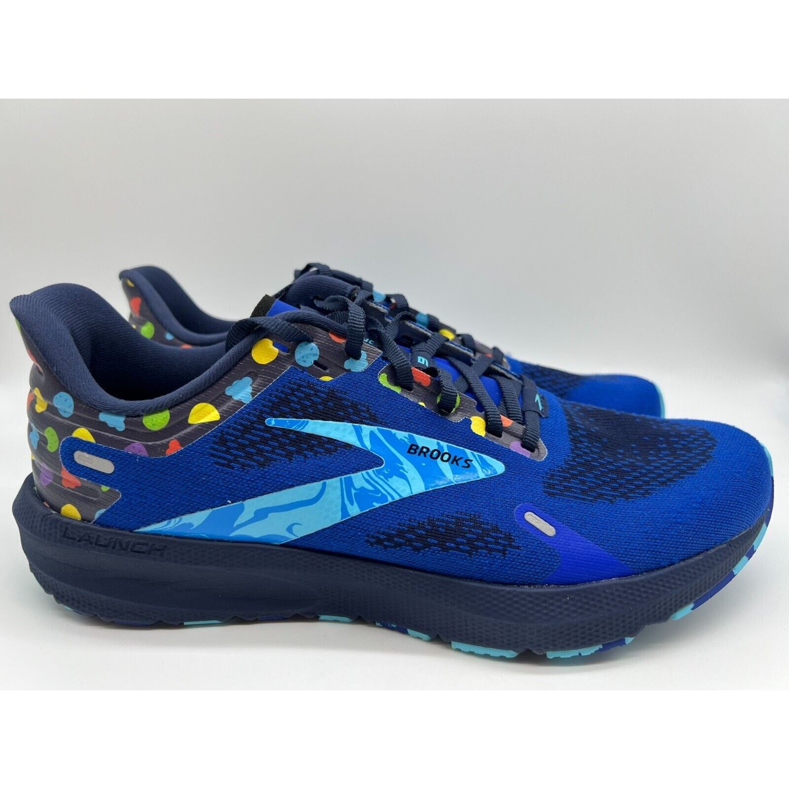 Brooks Launch 9 Running Shoes Blue/peacoat/yellow Men Size 10