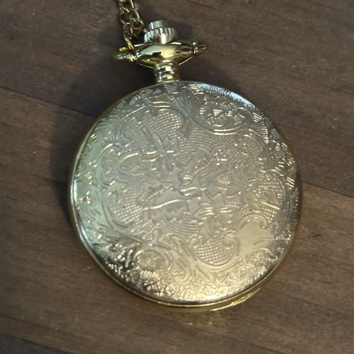 Other Gold tone twin rhinestone owls pocket watch pendant necklace Size ONE SIZE - 4 Thumbnail