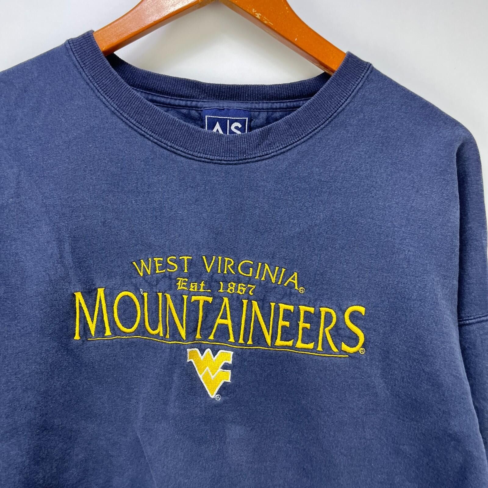 Other Vintage West Virginia Mountaineers Embroidered Sweatshirt XL Size ONE SIZE - 2 Thumbnail
