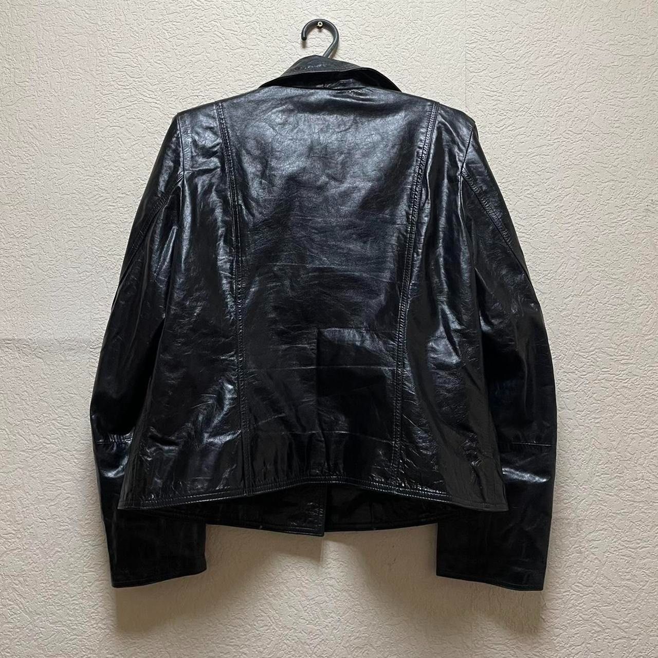 20471120 Vintage Leather Zip Jacket Punk Size L / US 10 / IT 46 - 5 Thumbnail