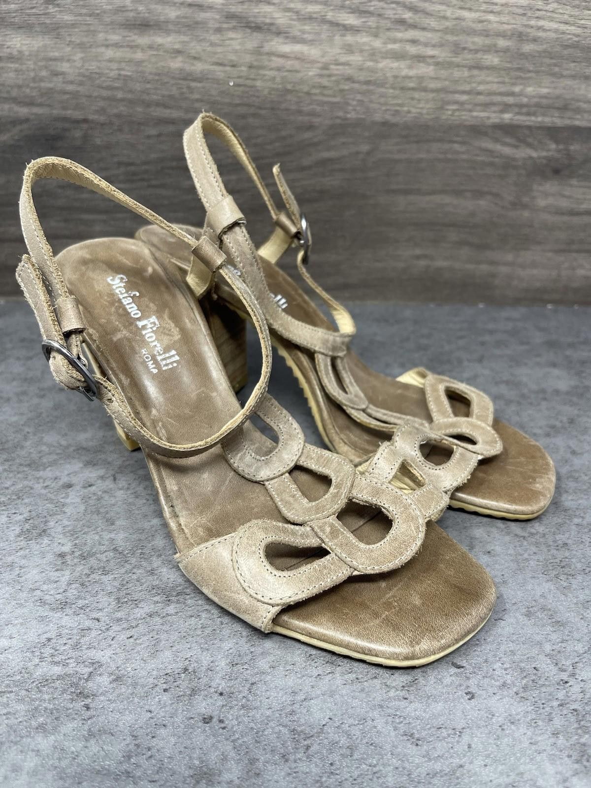 Other Stefano Fiorelli Sandals Womens Size 37 (US 7) Brown Leather Size US 7 / IT 37 - 4 Thumbnail