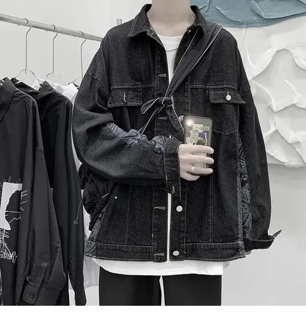 VIBE 💥New Limited Release Side Bandana Denim Jacket Size US L / EU 52-54 / 3 - 6 Thumbnail