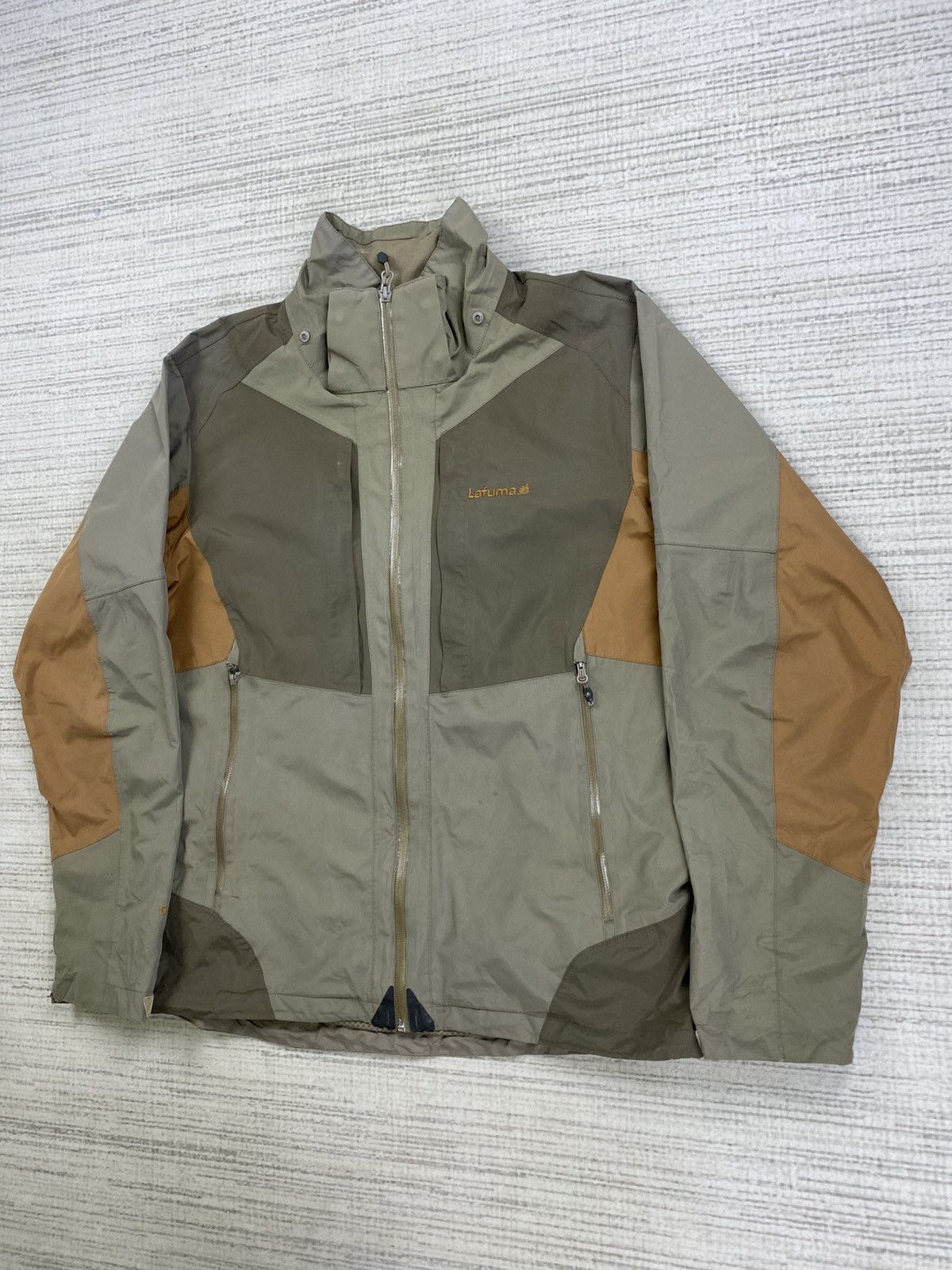 Goretex × Japanese Brand × Vintage Vtg Lafuma Goretex Colour Block Waterproof Zipper Jacket Size US L / EU 52-54 / 3 - 4 Thumbnail