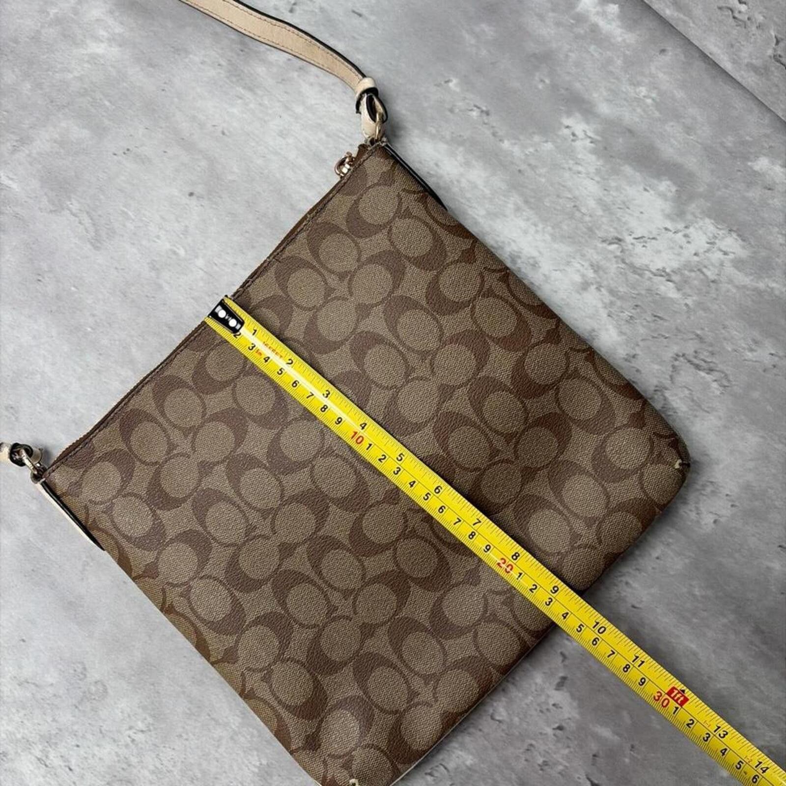 Coach Y2K Brown Coach Signature C Distressed Grunge Crossbody Bag Size ONE SIZE - 7 Thumbnail