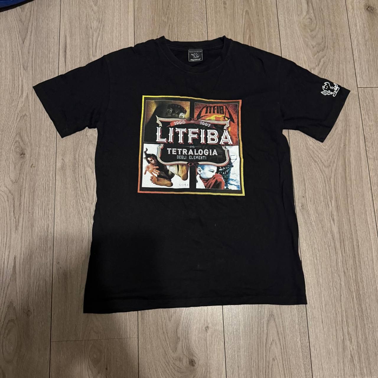 Other Vintage Rock Tee Litfiba Size M Black Size US M / EU 48-50 / 2 - 1 Thumbnail