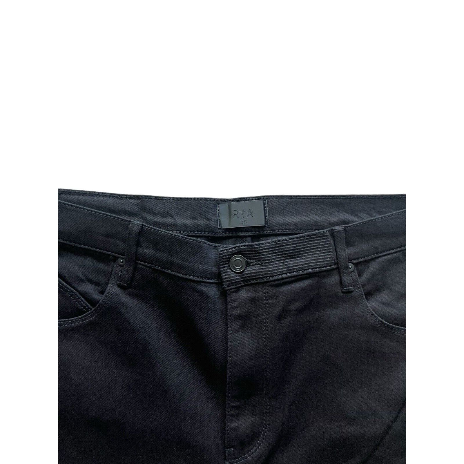 Rta RtA Mens Black Logo Denis Flared Skinny Jeans Size 36/32 Size US 36 / EU 52 - 3 Thumbnail