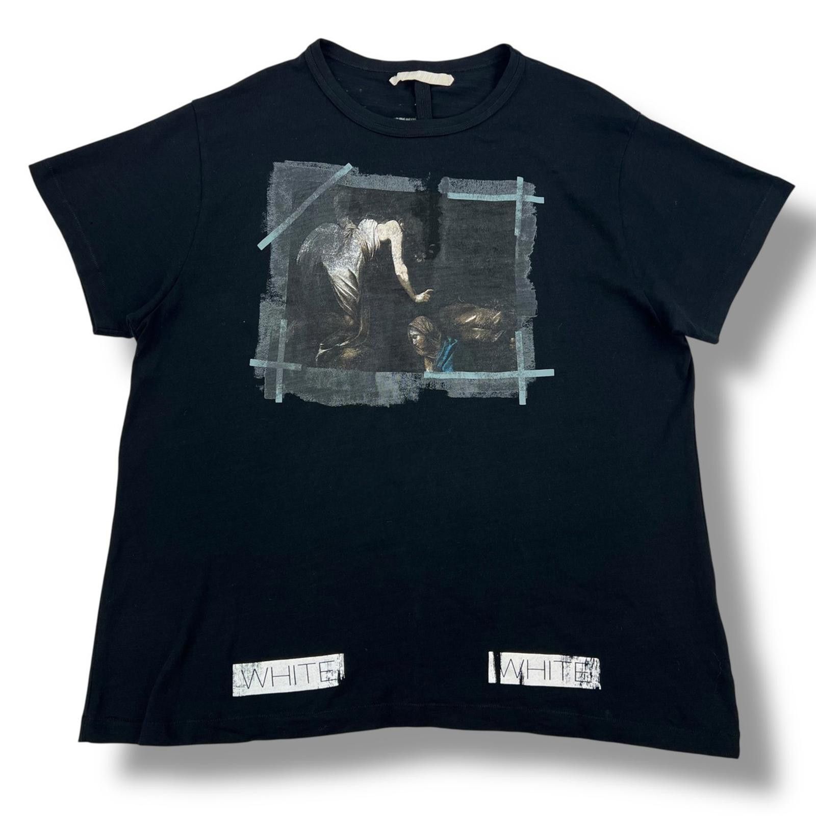 Off-White Off-White Black Caravaggio T-Shirt Size US L / EU 52-54 / 3 - 2 Thumbnail