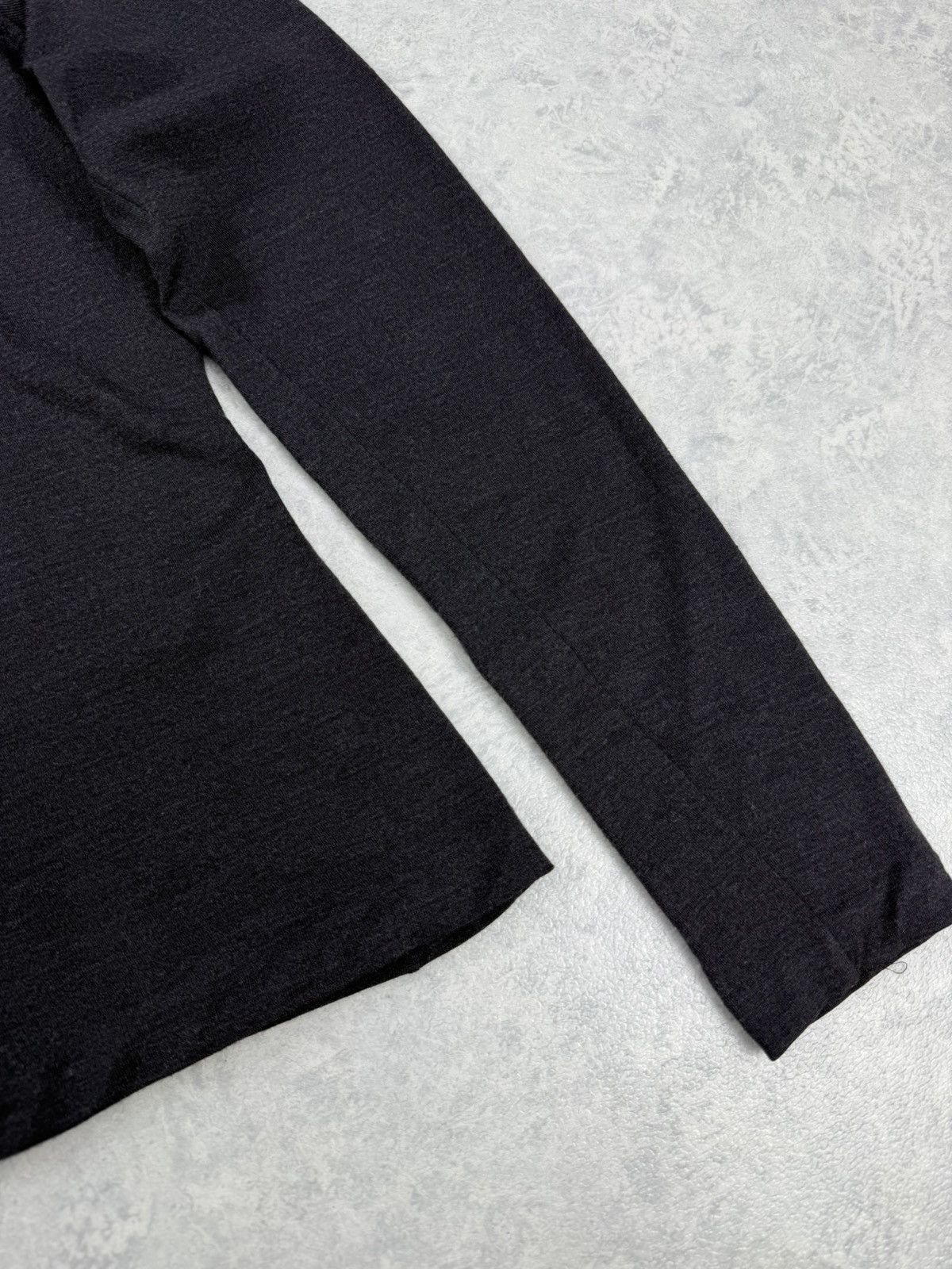 Jil Sander Jil Sander Dark Grey Wool Silk Blend Long Sleeve Top Size M Size M / US 6-8 / IT 42-44 - 2 Thumbnail
