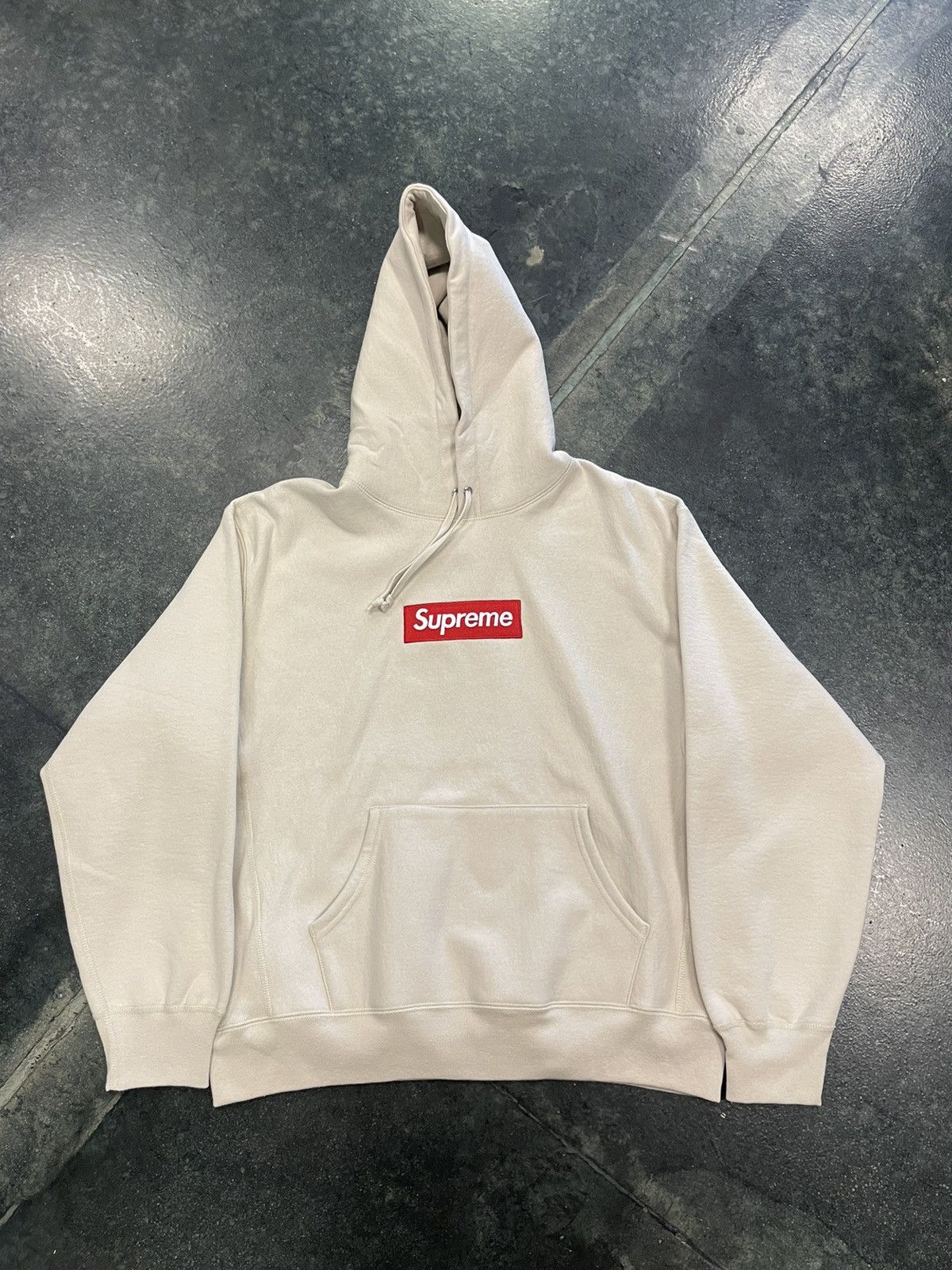 Supreme Supreme Box Logo Hoodie Stone | Grailed