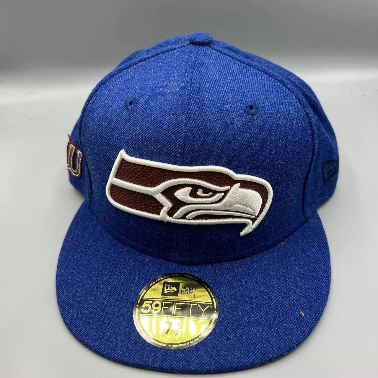 New Era Seattle Seahawks 7 1/2 Blue Wilson x New Era Fitted Cap New Size ONE SIZE - 1 Thumbnail