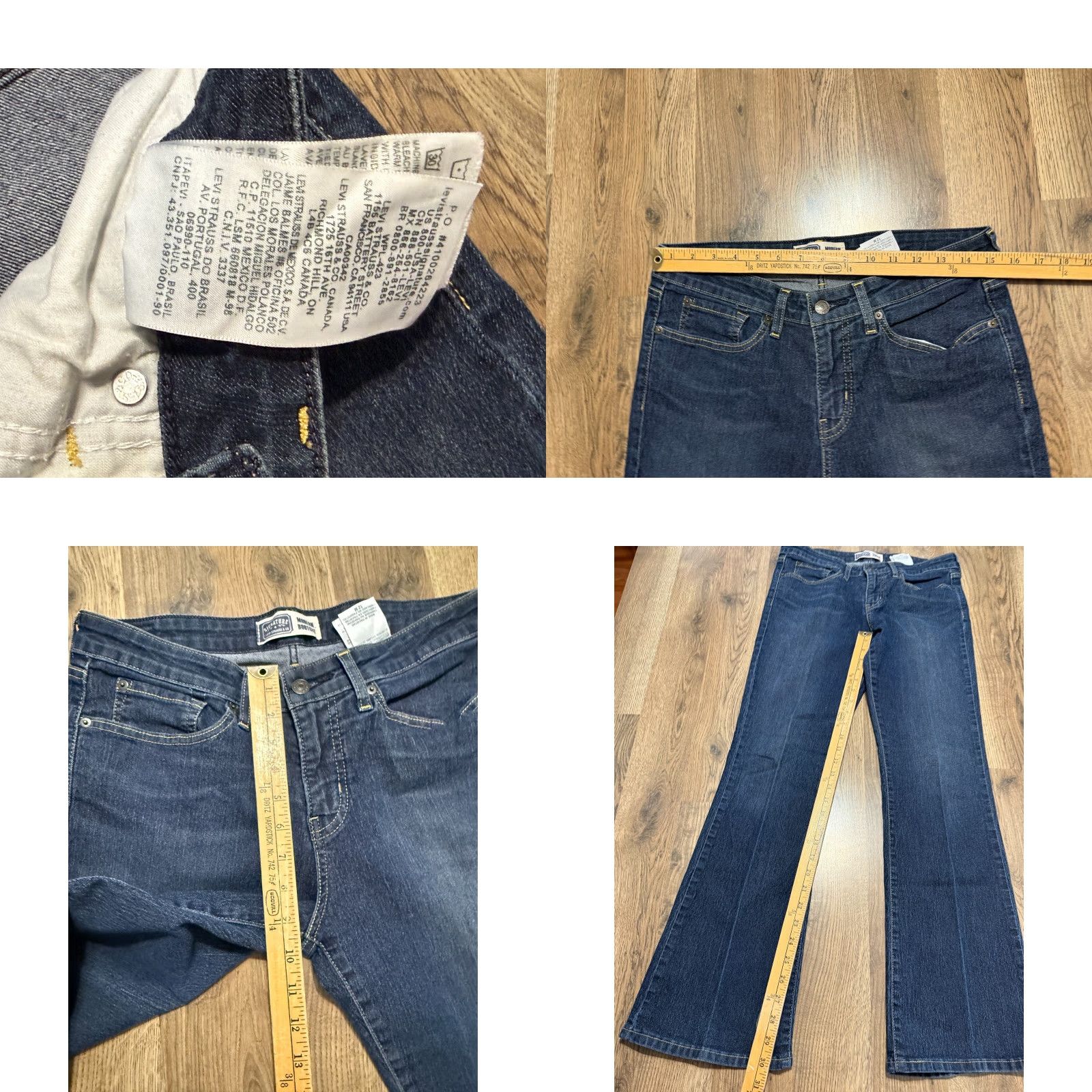 Levi's Levi's Jeans Women's Size 12M Denim Blue Modern Bootcut Mid Rise 5-Pocket Regular Inseam 30.5 in Stretch Jeans Womens Size 34" / US 12 / IT 48 - 8 Thumbnail
