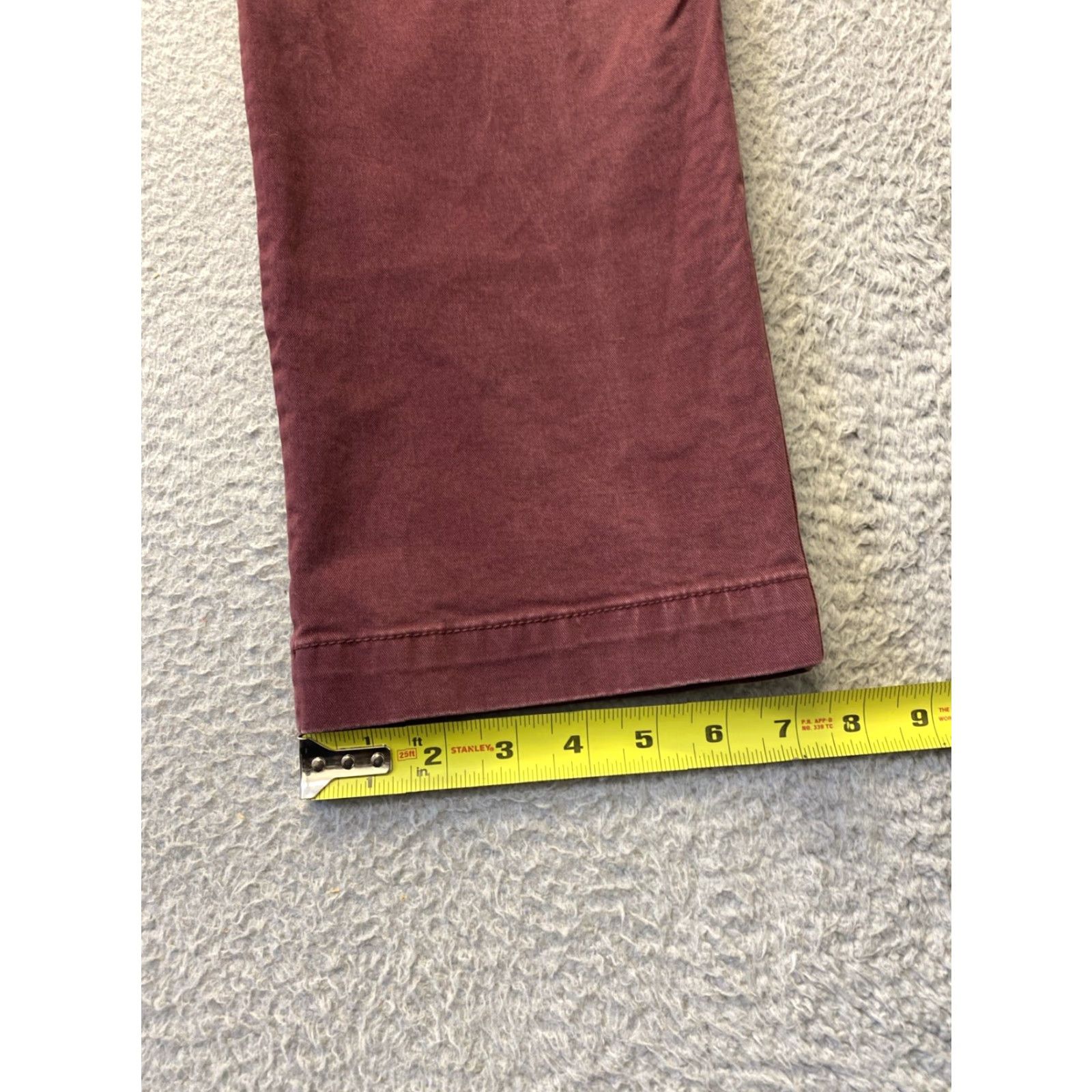 Gap Gap Mens Chino Pants Slim Fit 31X30 Red Twill Stretch /0246 Size US 31 - 6 Thumbnail
