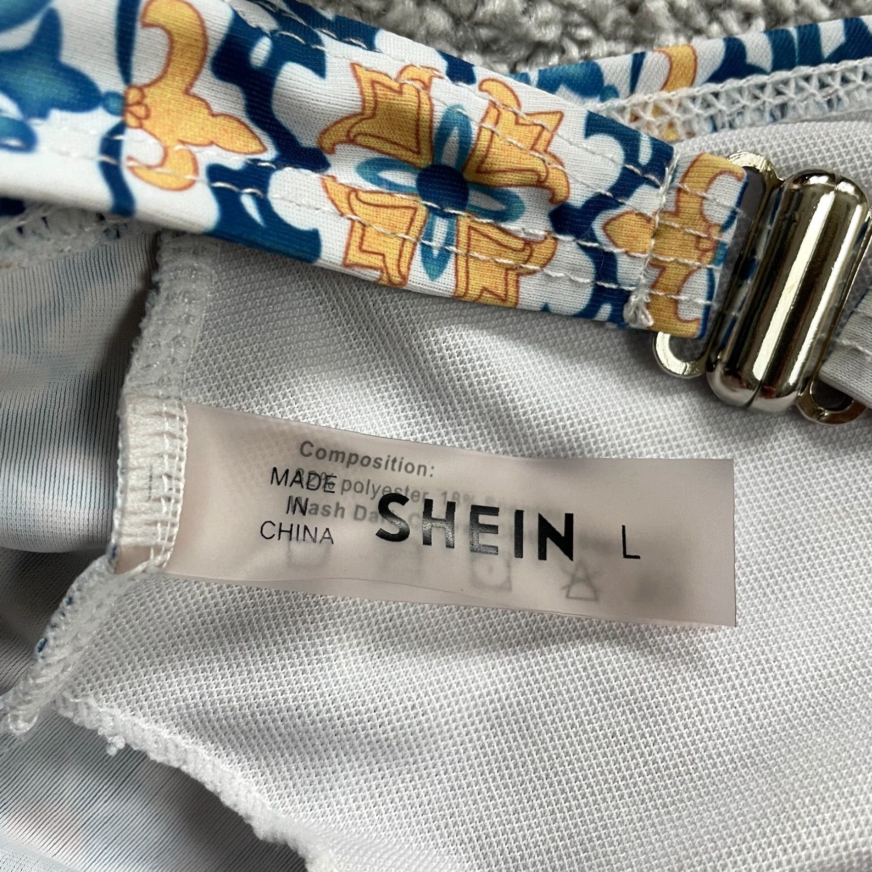 Shein Shein Multicolor Floral Padded Spaghetti Beach Swimwear Top Bikini Large L Womens Size L / US 10 / IT 46 - 7 Thumbnail