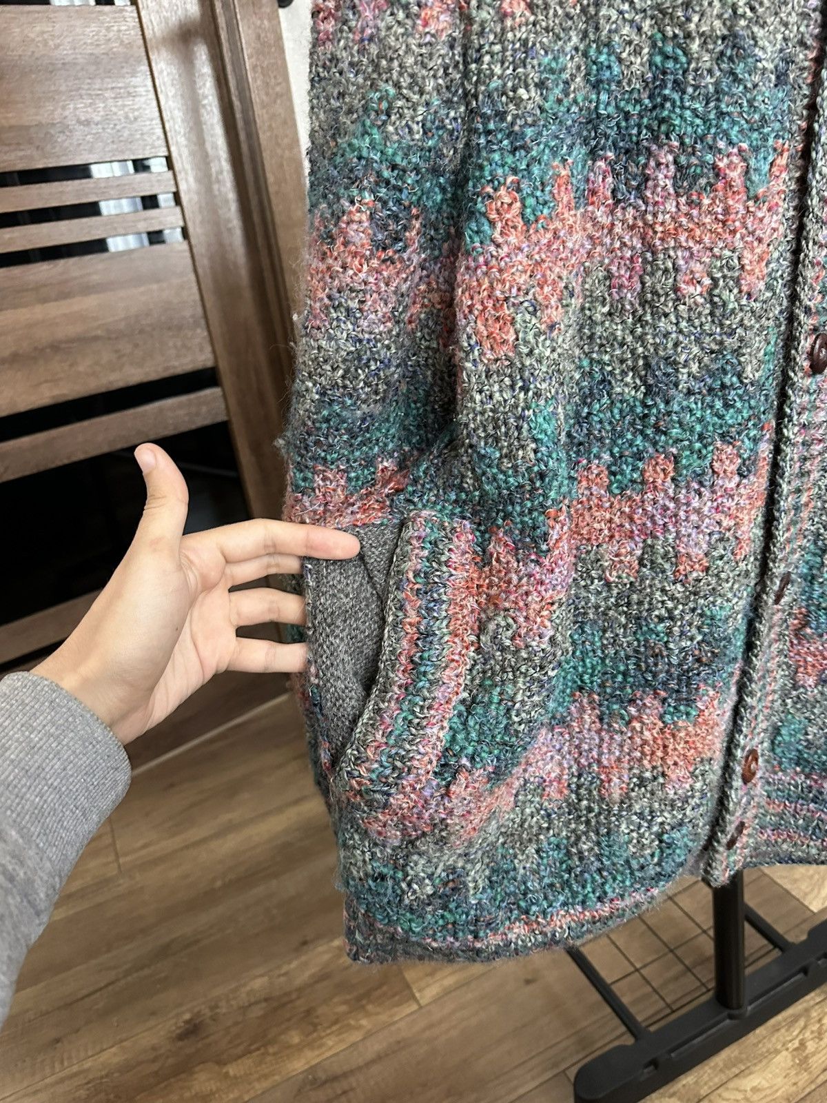 Missoni Missoni Italy Vintage Wool Knit Jacket Pullover 90s Size US L / EU 52-54 / 3 - 9 Thumbnail