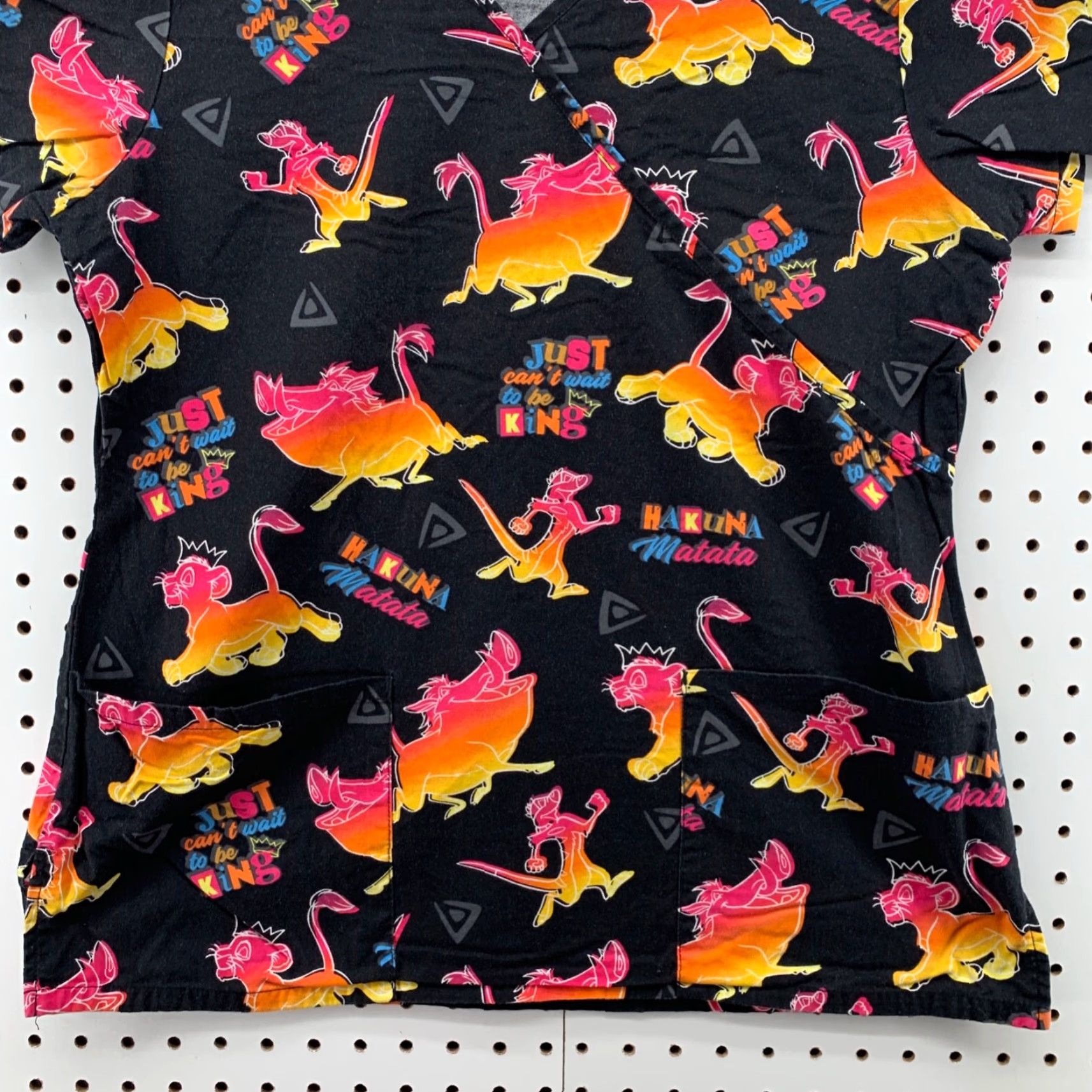 Disney Disney The Lion King Scrubs Medical Womens Small Black Size S / US 4 / IT 40 - 4 Thumbnail