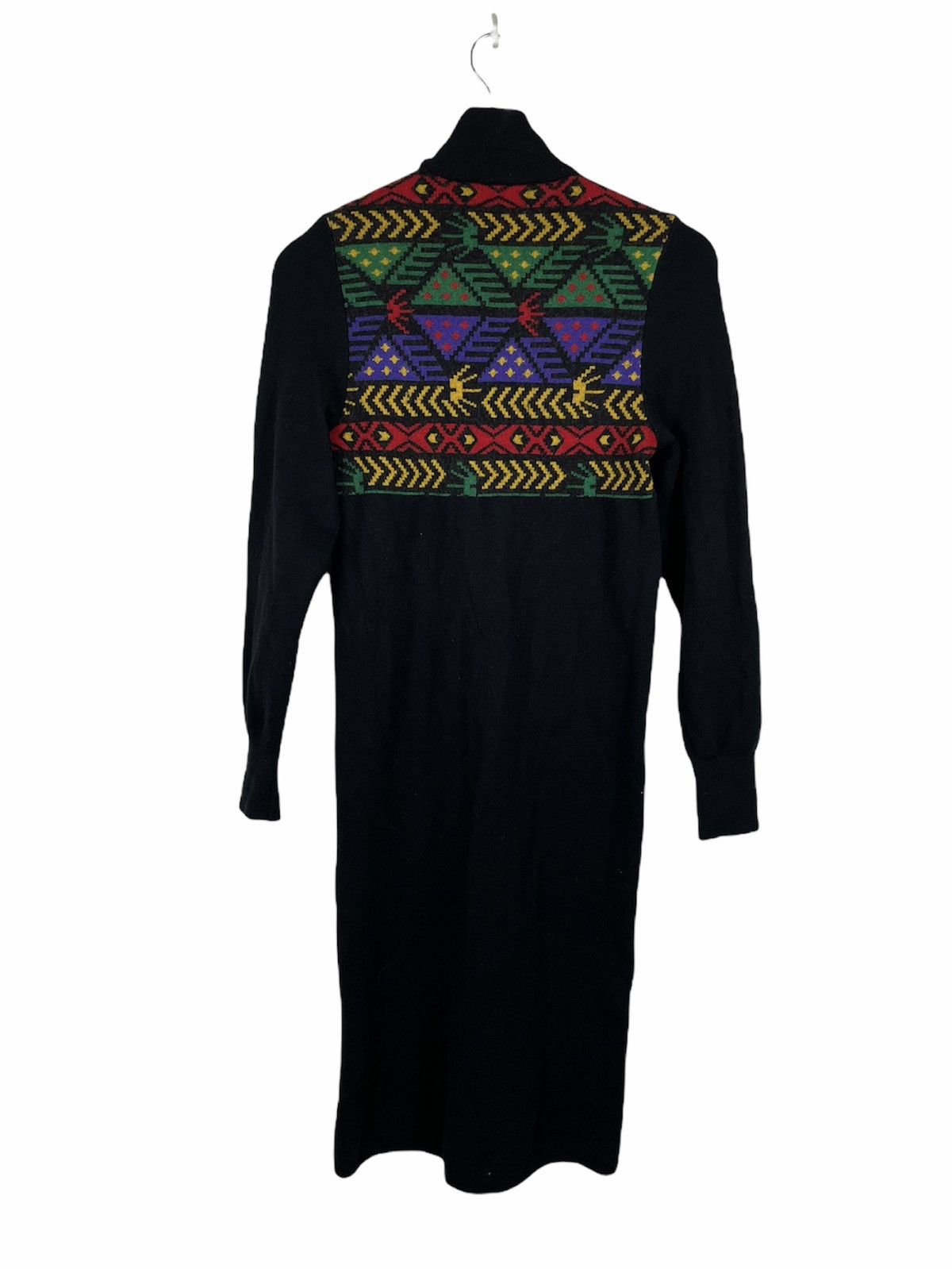 Saint Laurent Paris × Vintage × Yves Saint Laurent Vintage YSL Wool Knit Sweater Dress — 80s Japan Exclusive Size M / US 6-8 / IT 42-44 - 2 Thumbnail