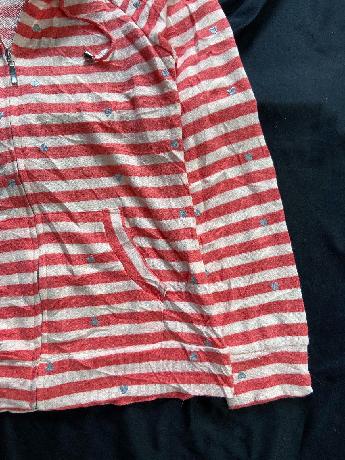 Japanese Brand JAPANESE FORTUNE COOKIES LOVES STRIPED ZIP HOODIE Size US S / EU 44-46 / 1 - 4 Thumbnail