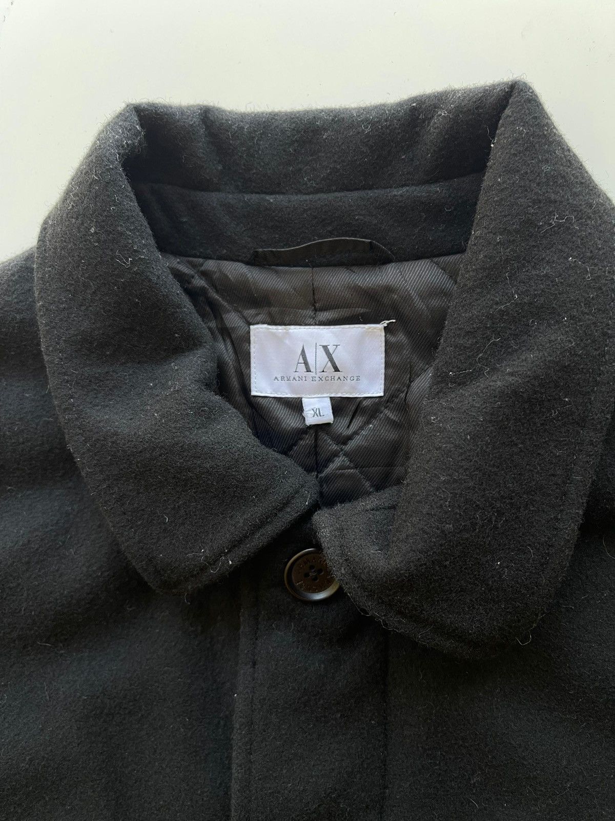 Armani Exchange Armani Exchange Wool Coat Size US XL / EU 56 / 4 - 5 Thumbnail