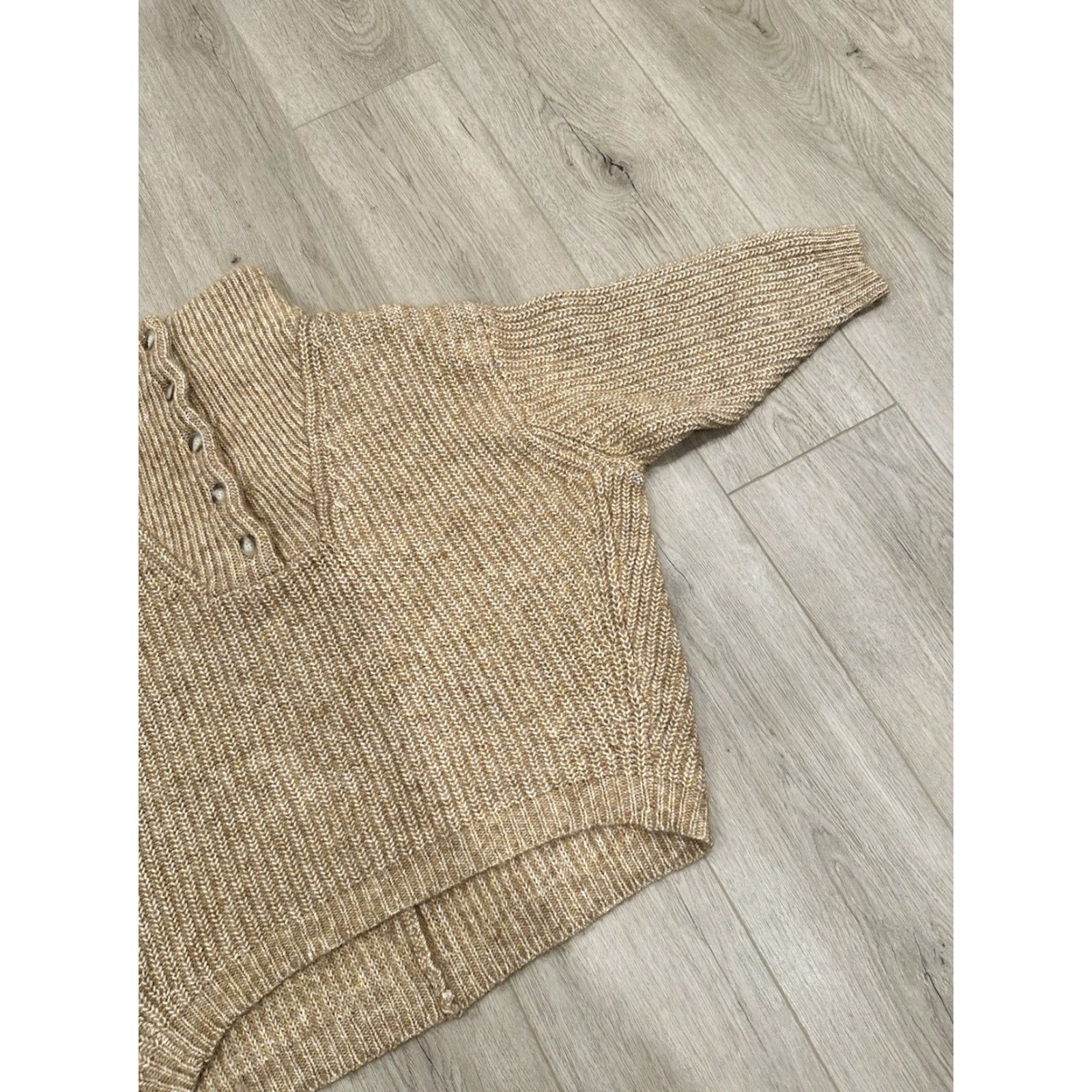 Vintage VINTAGE Hatch Maternity Sweater Beige Alpaca Oversized Pullover 1 Womens Size XS / US 0-2 / IT 36-38 - 2 Thumbnail