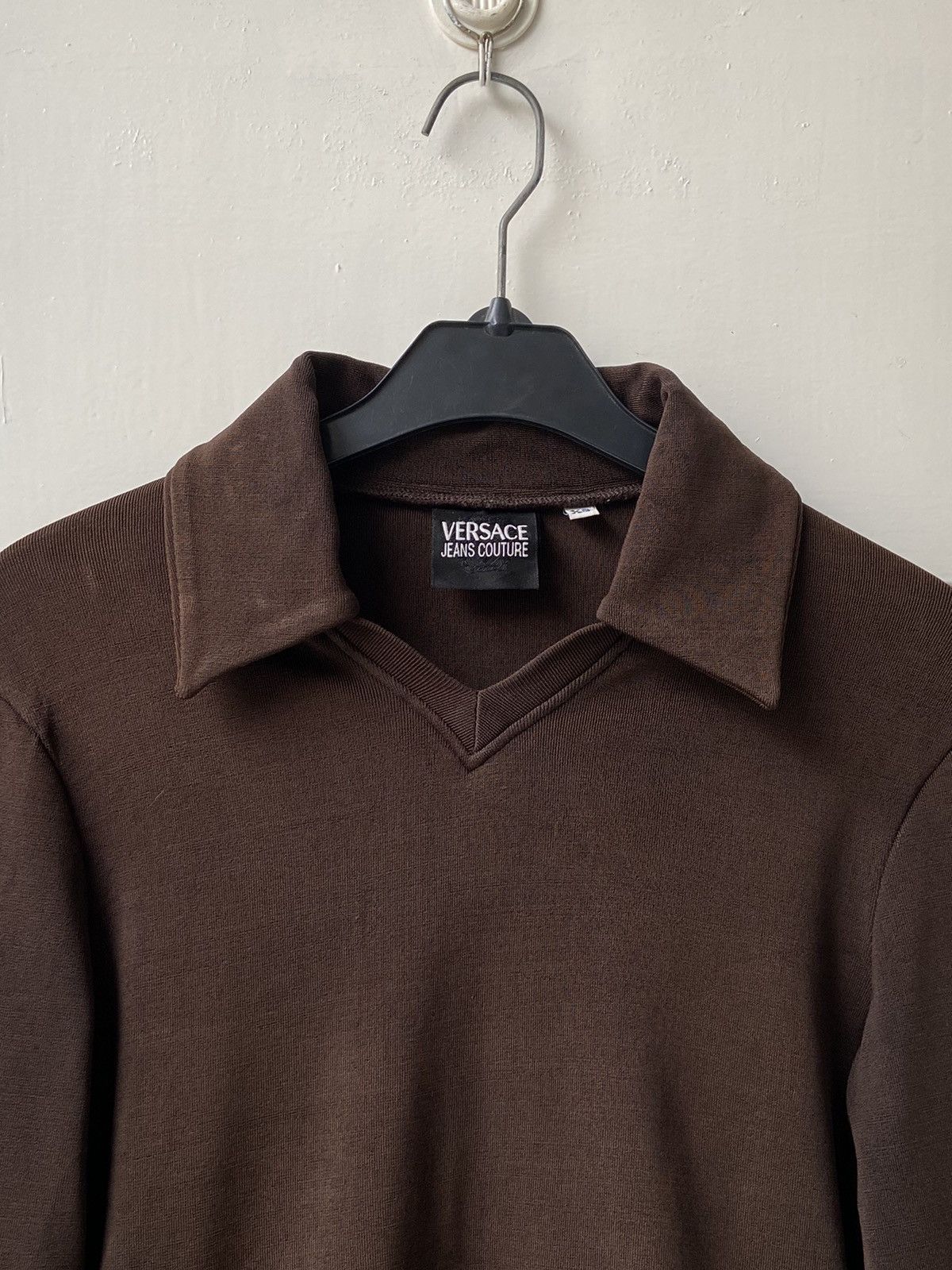 Versace Versace Jeans Couture Brown T-shirt Size XXS / US 00 / IT 34 - 3 Thumbnail